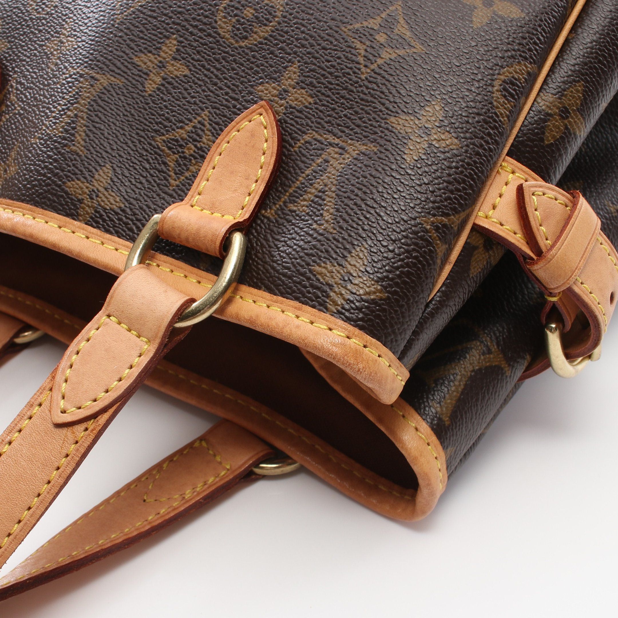 Louis Vuitton Louis Vuitton Batignolles Monogram Handbag Leather Brown Size ONE SIZE - 7 Thumbnail