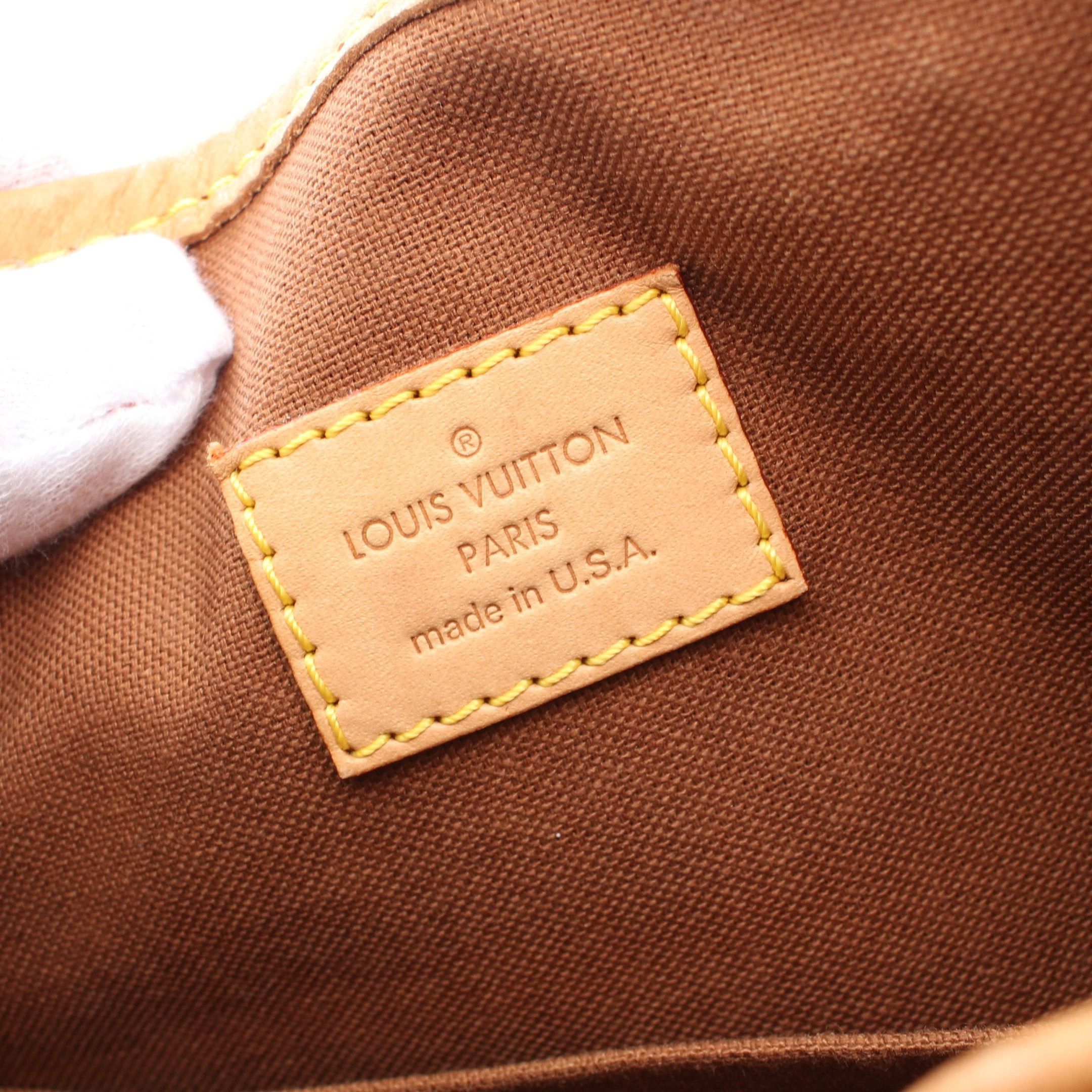 Louis Vuitton Louis Vuitton Batignolles Monogram Handbag Leather Brown Size ONE SIZE - 4 Thumbnail