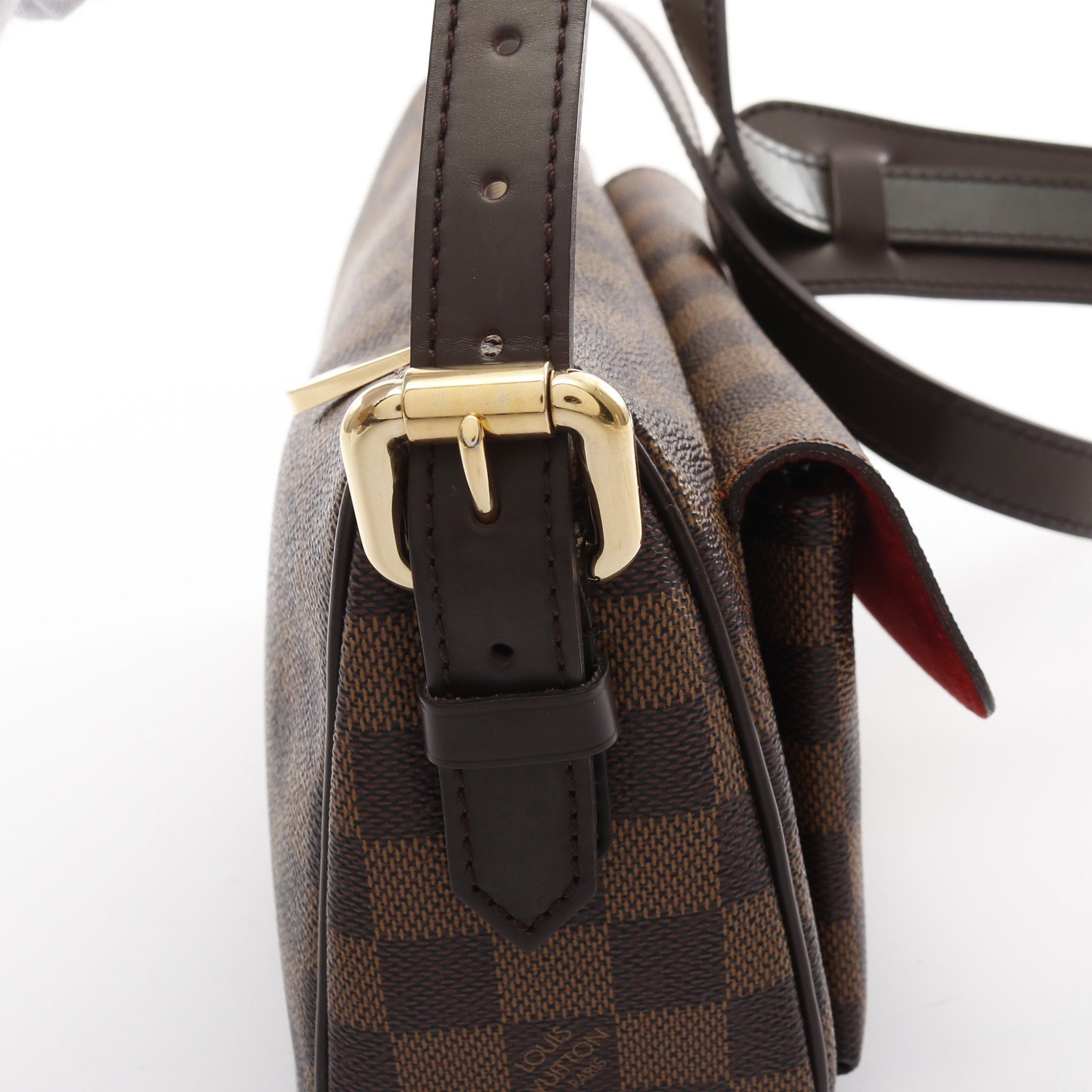 Louis Vuitton Louis Vuitton Ravello Gm Damier Ebene Shoulder Bag Leather Brown Size ONE SIZE - 11 Thumbnail