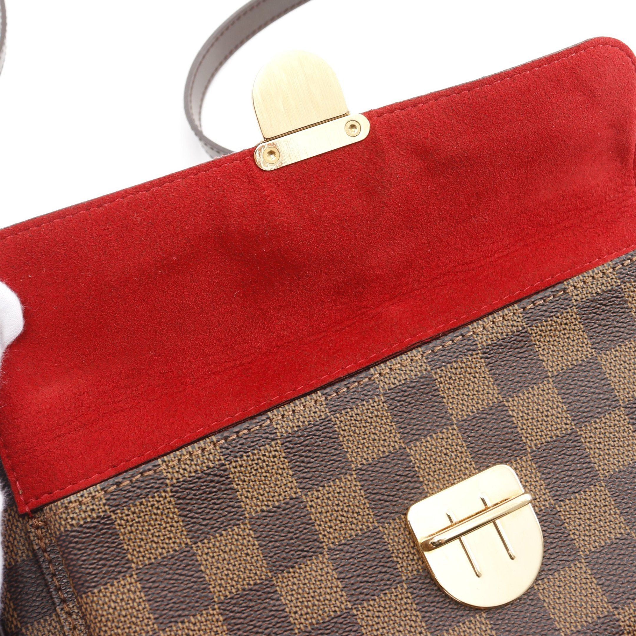 Louis Vuitton Louis Vuitton Ravello Gm Damier Ebene Shoulder Bag Leather Brown Size ONE SIZE - 9 Thumbnail