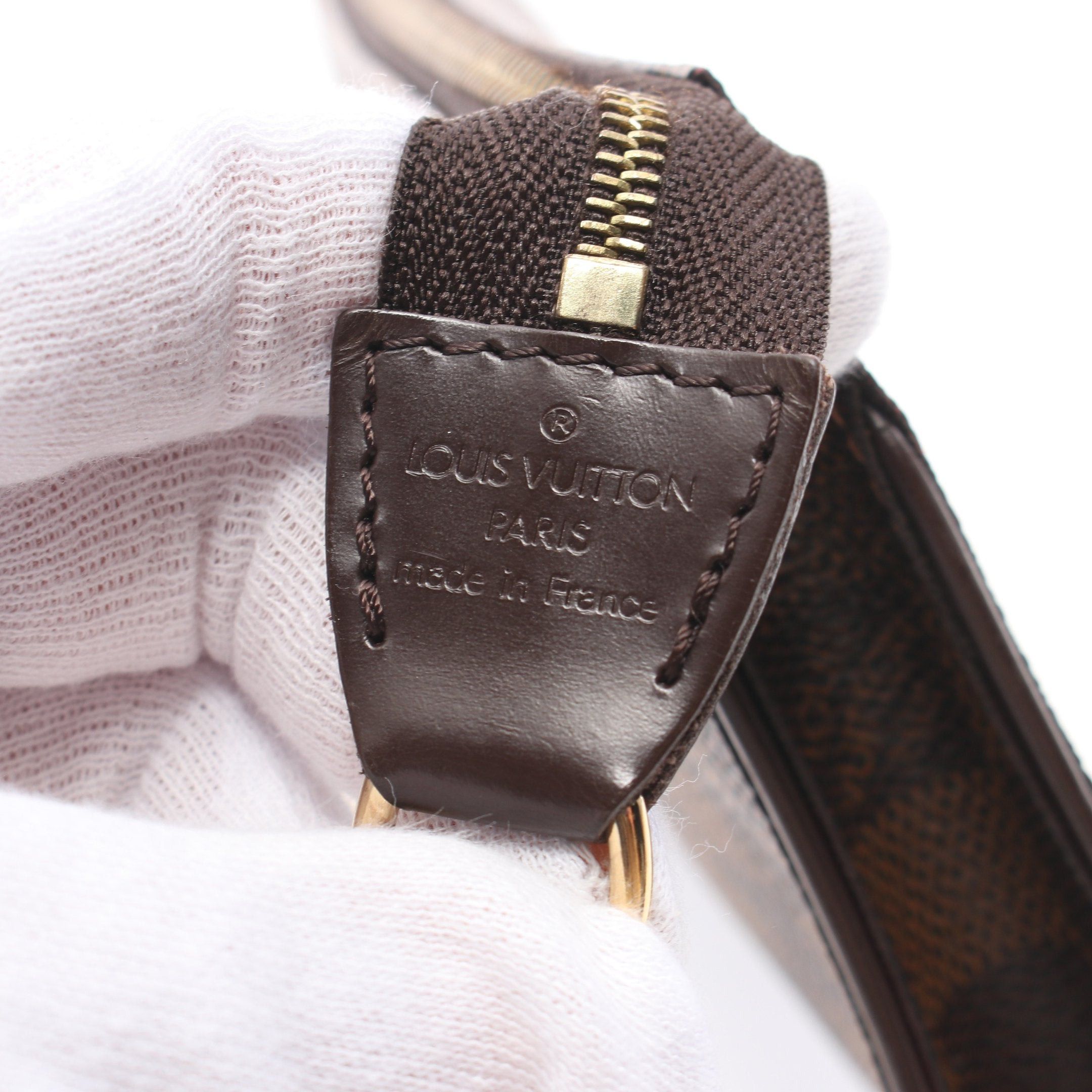 Louis Vuitton Louis Vuitton Sophie Damier Ebene Chain Handbag Leather Brown Size ONE SIZE - 4 Thumbnail