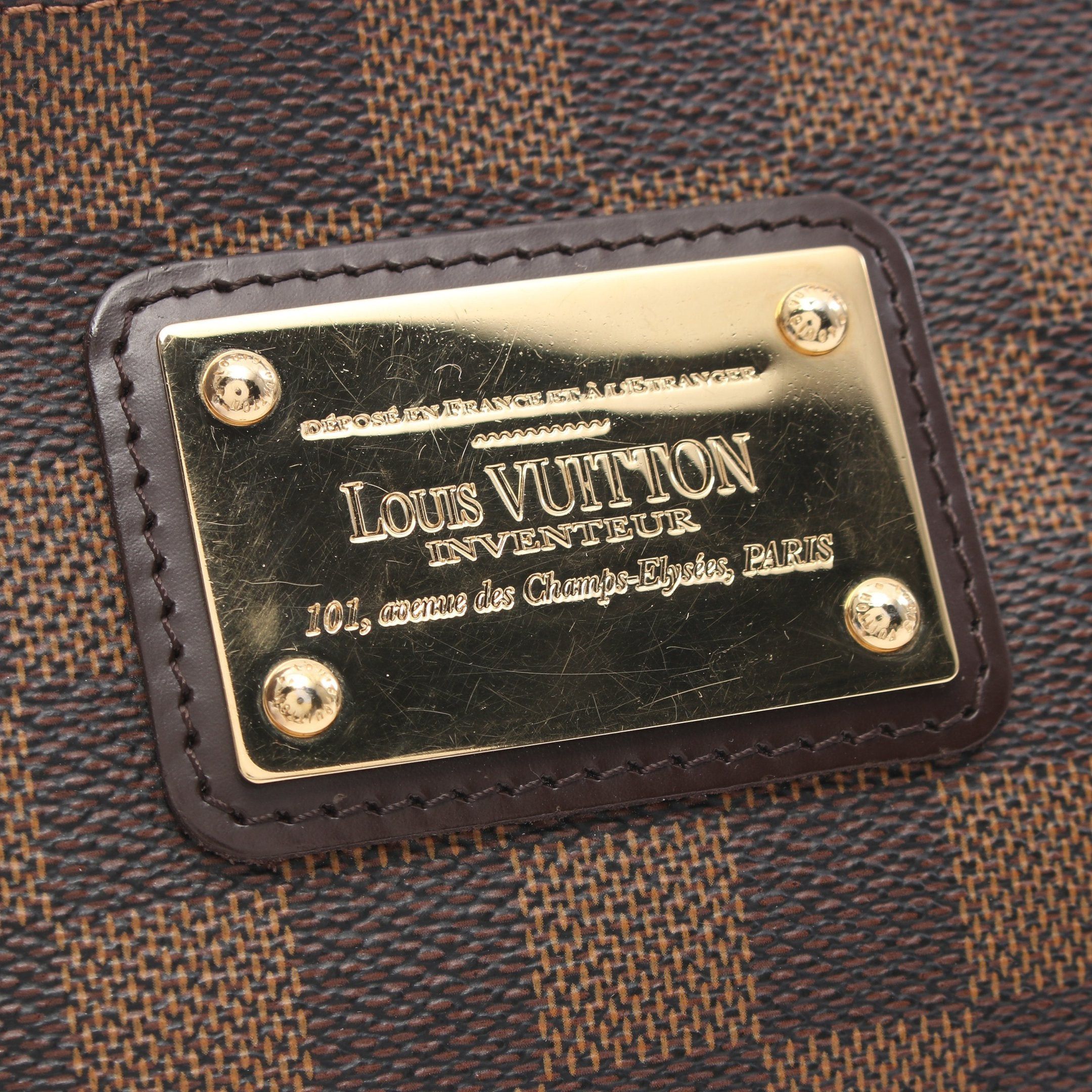 Louis Vuitton Louis Vuitton Sophie Damier Ebene Chain Handbag Leather Brown Size ONE SIZE - 6 Thumbnail