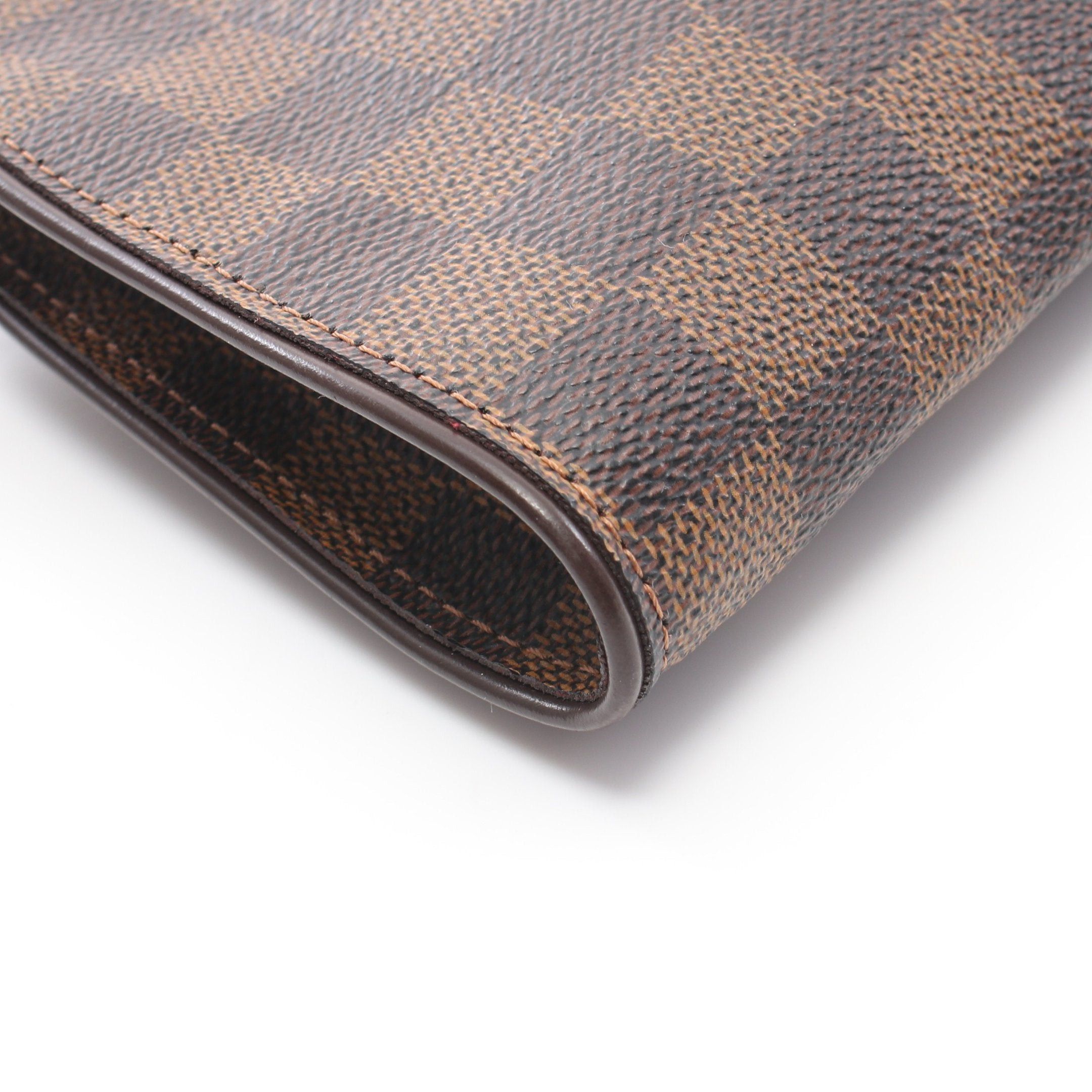 Louis Vuitton Louis Vuitton Sophie Damier Ebene Chain Handbag Leather Brown Size ONE SIZE - 7 Thumbnail
