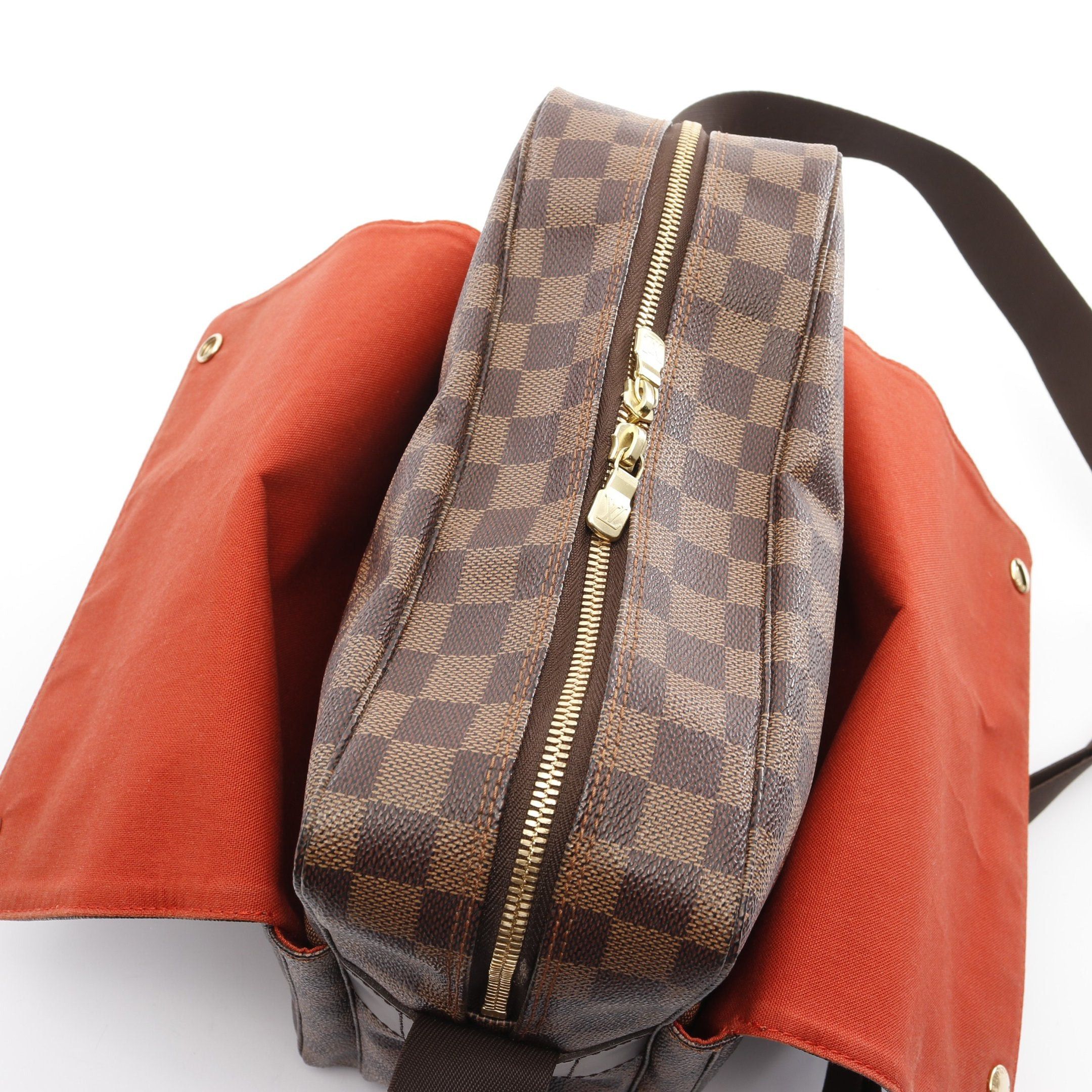 Louis Vuitton Louis Vuitton Naviglio Damier Ebene Shoulder Bag Leather Brown Size ONE SIZE - 6 Thumbnail