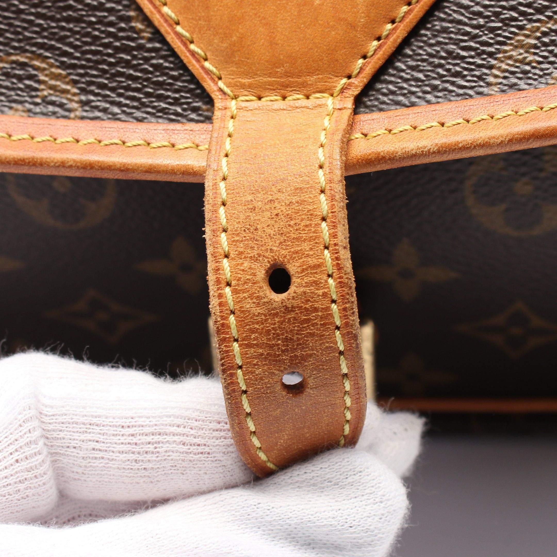 Louis Vuitton Louis Vuitton Sologne Monogram Shoulder Bag Leather Brown Size ONE SIZE - 10 Thumbnail