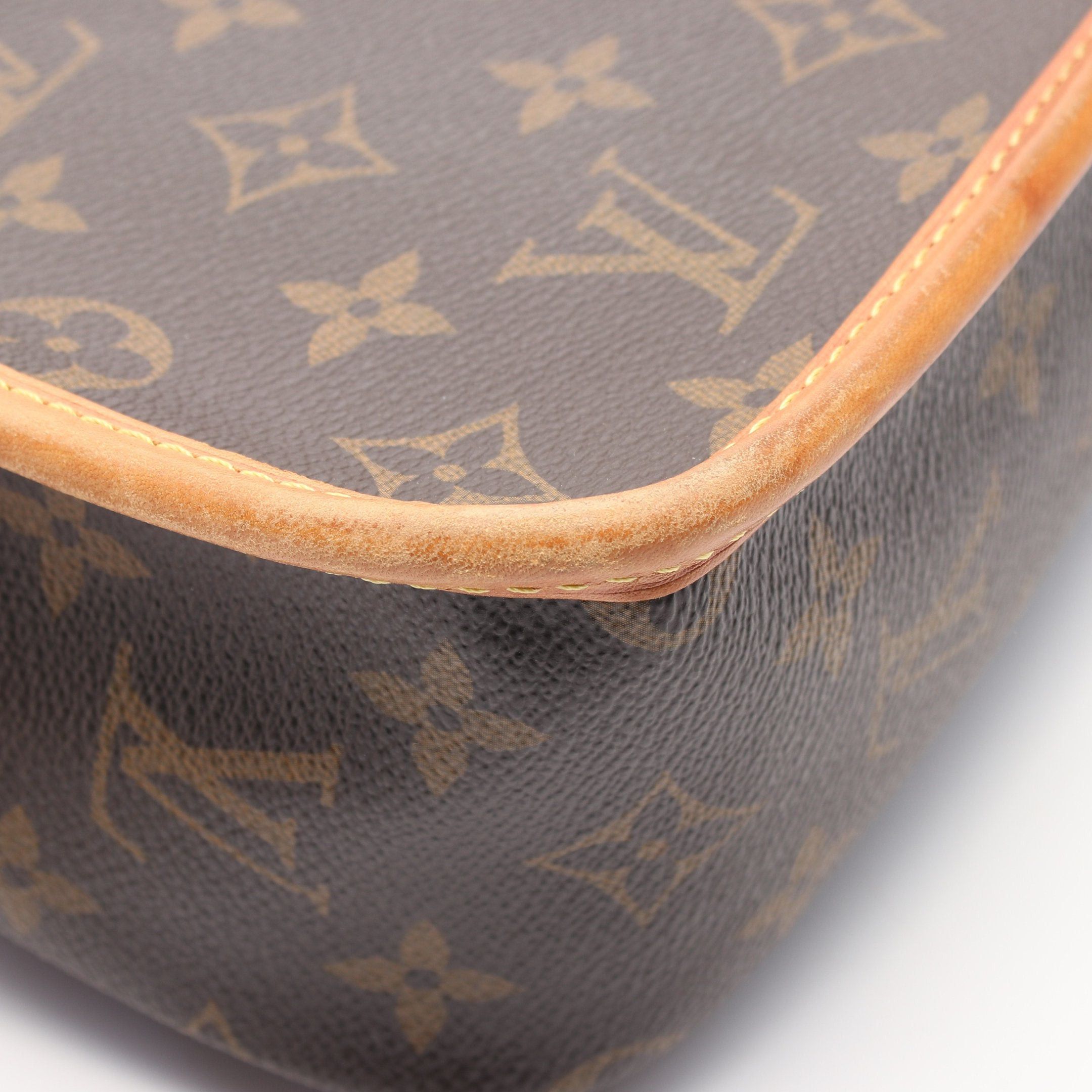Louis Vuitton Louis Vuitton Sologne Monogram Shoulder Bag Leather Brown Size ONE SIZE - 12 Thumbnail
