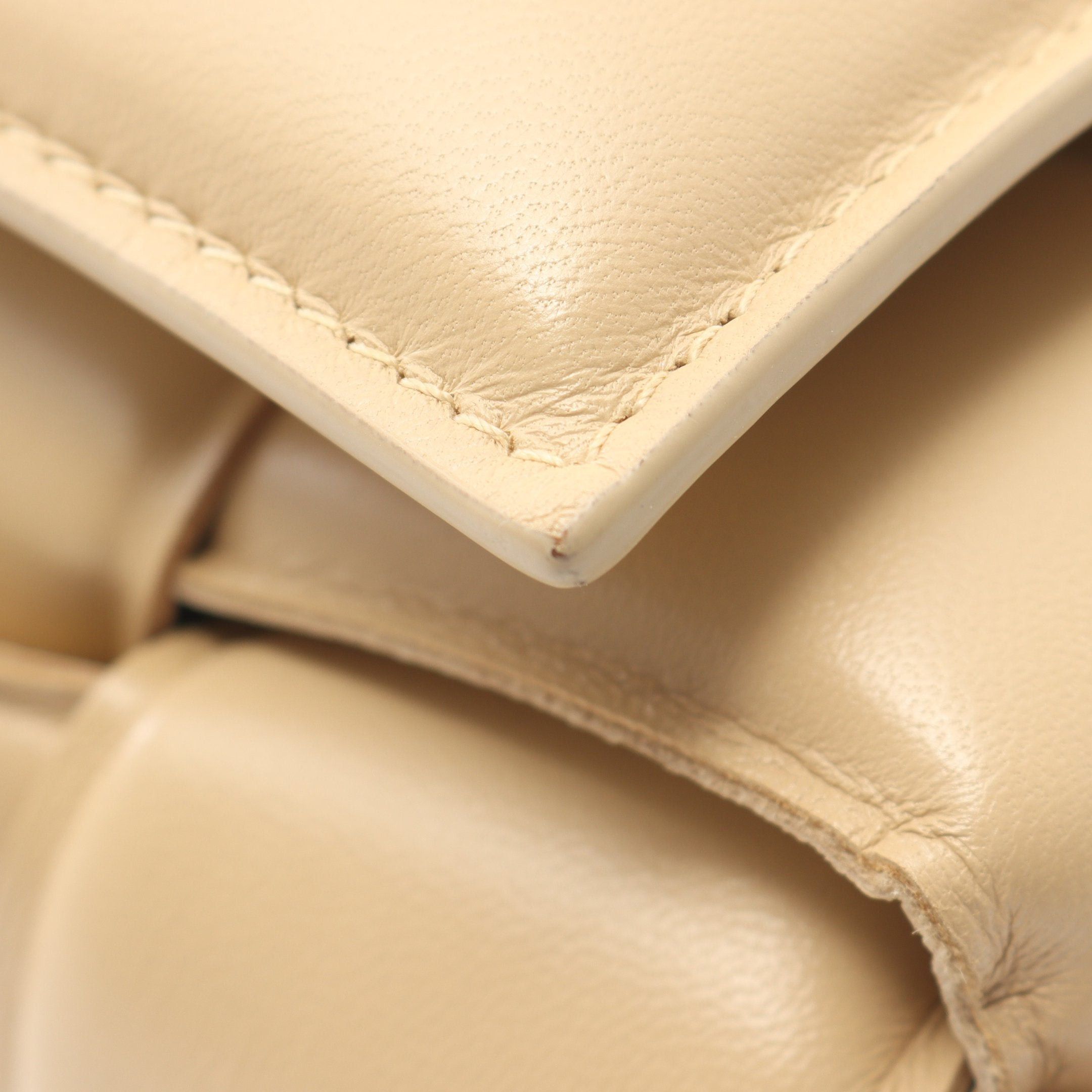 Bottega Veneta Bottega Veneta Padet Cassette Intrecciato Shoulder Bag Leather Beige Size ONE SIZE - 7 Thumbnail
