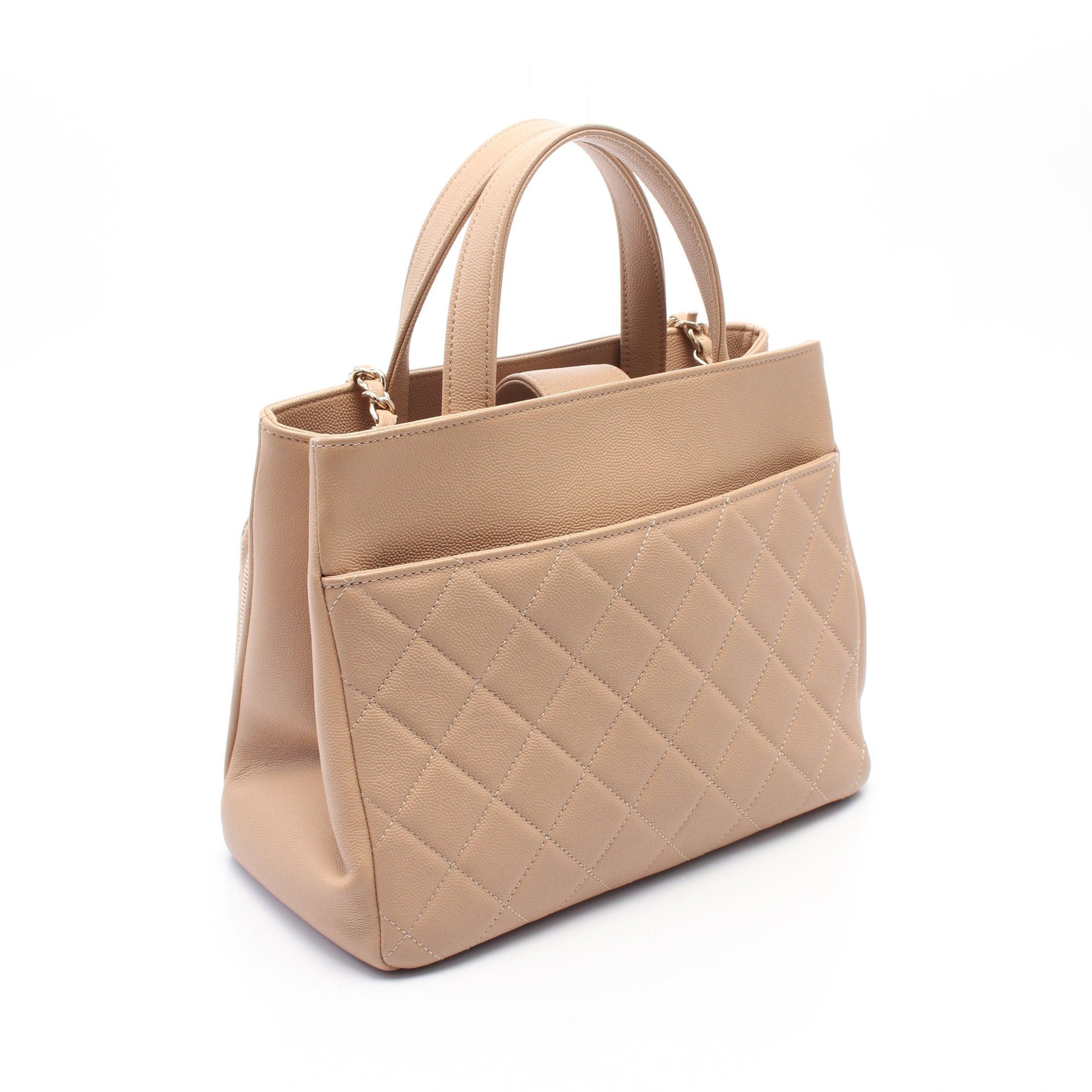 Chanel Chanel Business Affinity Matelasse Chain Shoulder Bag Caviar Skin Pink Beige Gold Hardware Size ONE SIZE - 2 Thumbnail