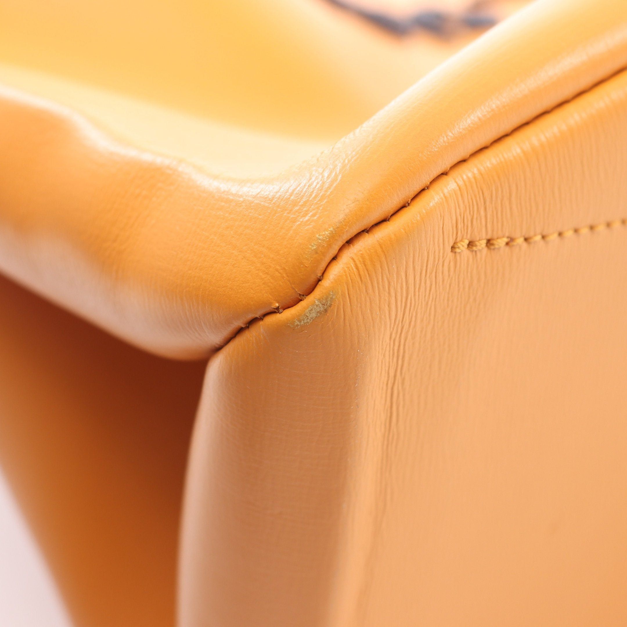 Louis Vuitton Louis Vuitton Shopper Tote Mm Saffron Handbag Bag Leather Orange Size ONE SIZE - 8 Thumbnail