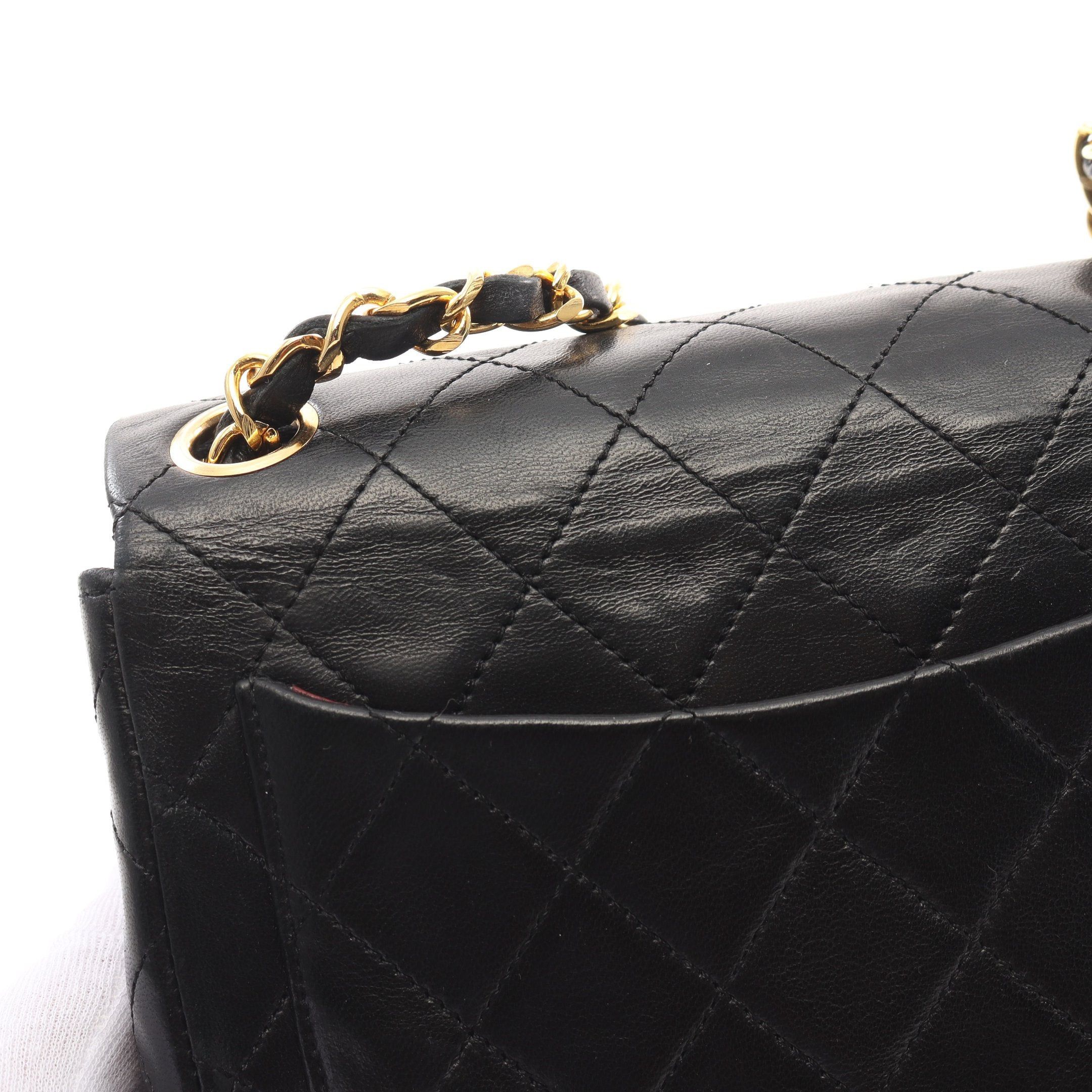 Chanel Chanel Matelasse Chain Shoulder Bag Lambskin Black Gold Hardware Size ONE SIZE - 7 Thumbnail