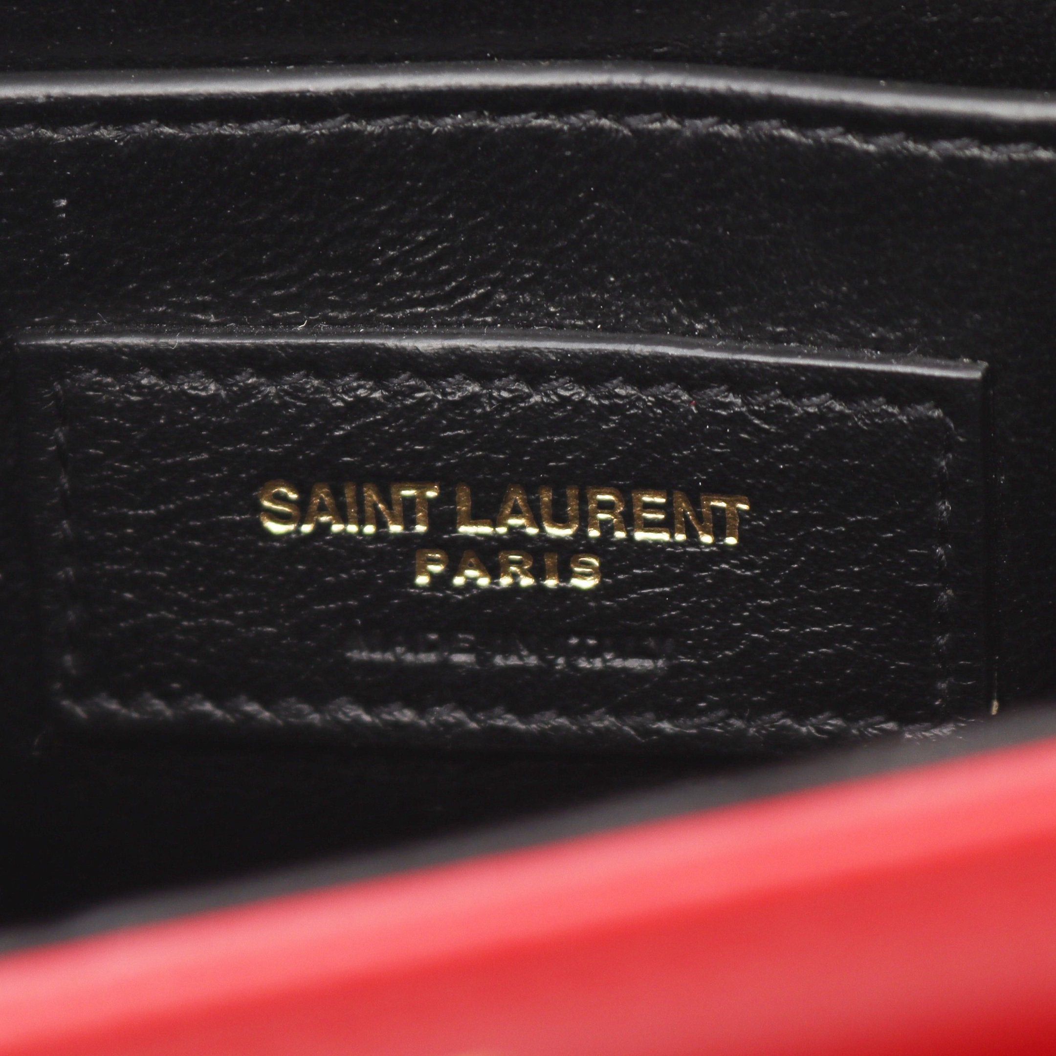 Yves Saint Laurent Yves Saint Laurent Le 61 Shoulder Bag Leather Red Size ONE SIZE - 4 Thumbnail