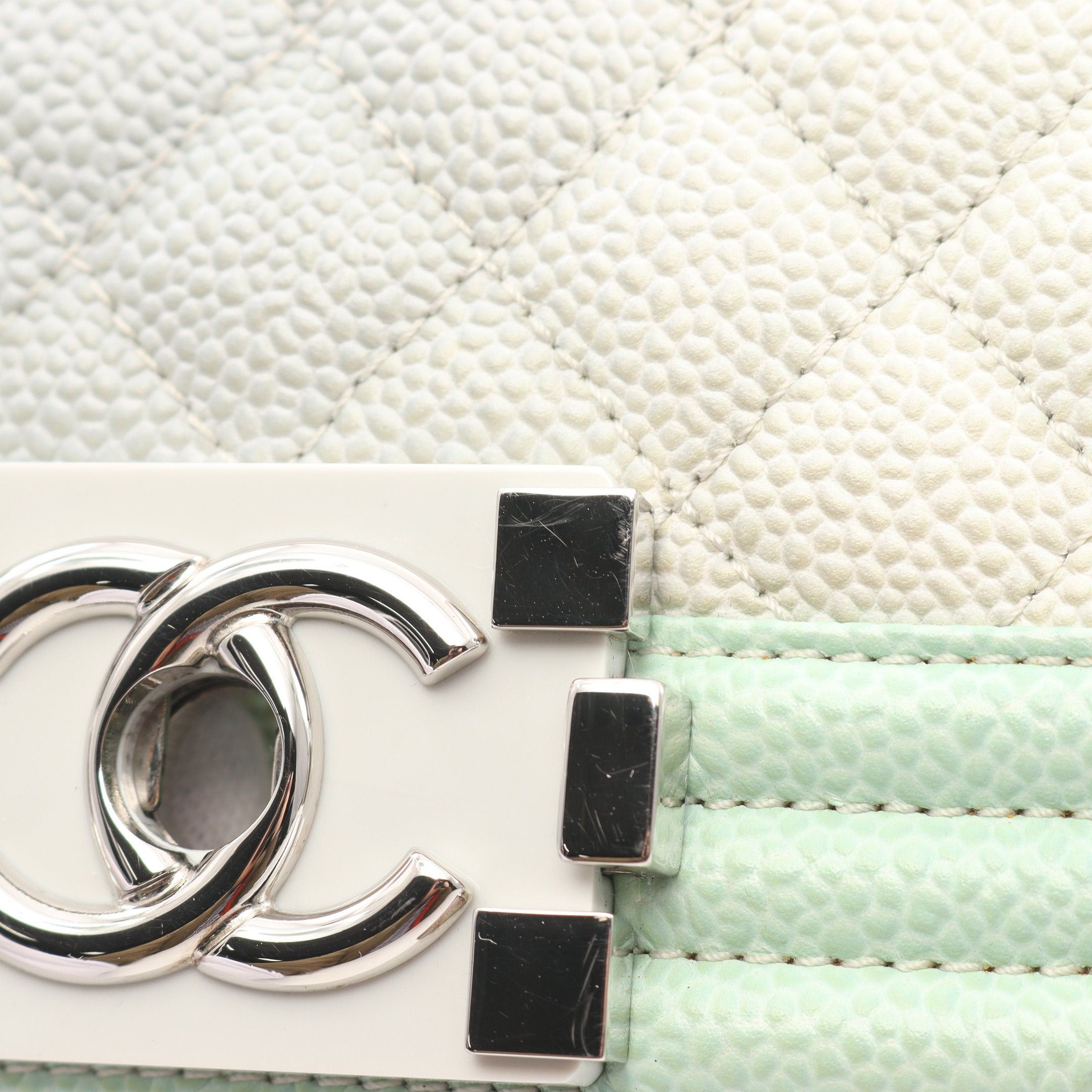 Chanel Chanel Boy Chanel Small Chain Shoulder Bag Gradation Caviar Skin Multicolor Silver Hardware Size ONE SIZE - 6 Thumbnail