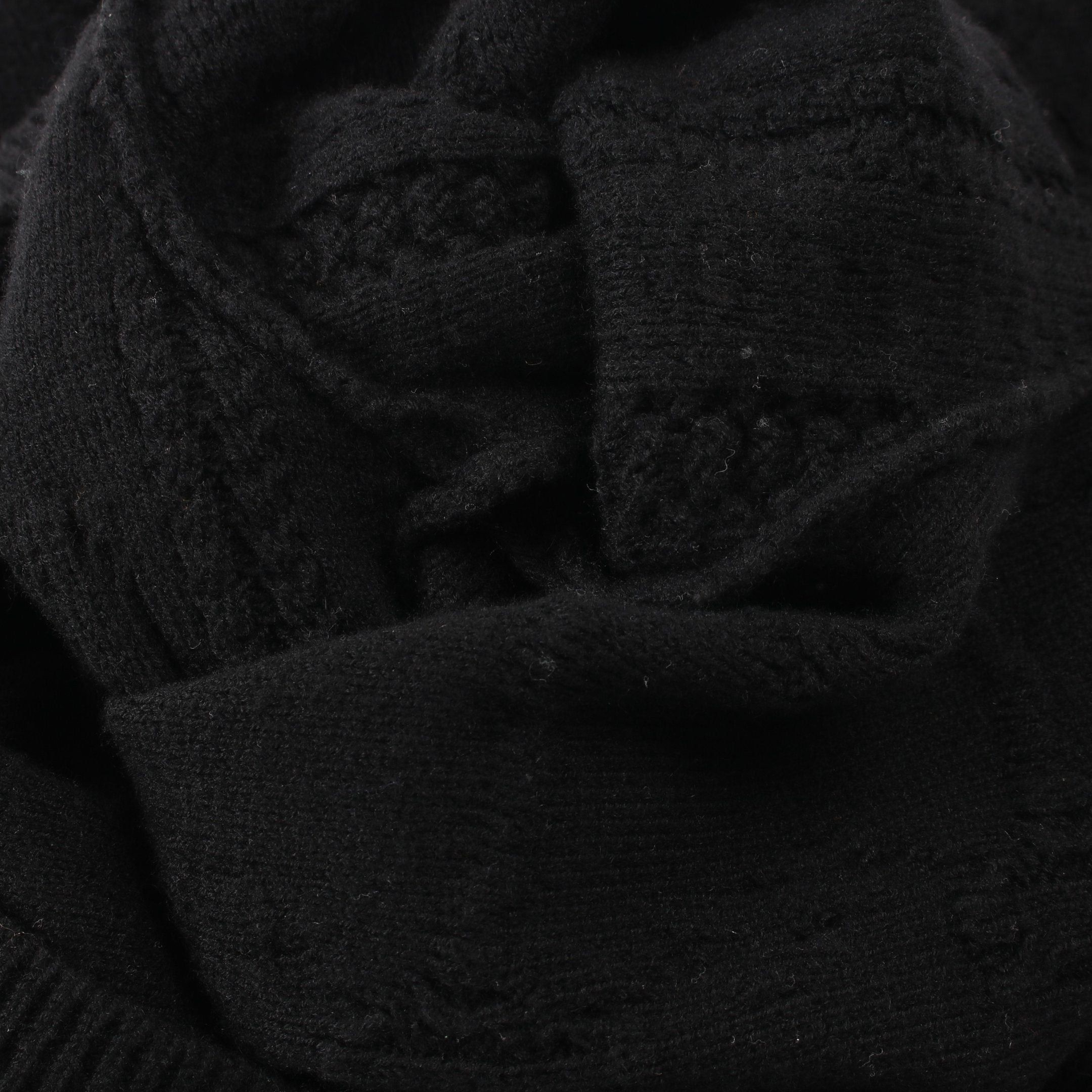Hermes Hermes Knit Dress V-Neck Wool Cashmere Black Size ONE SIZE - 7 Thumbnail