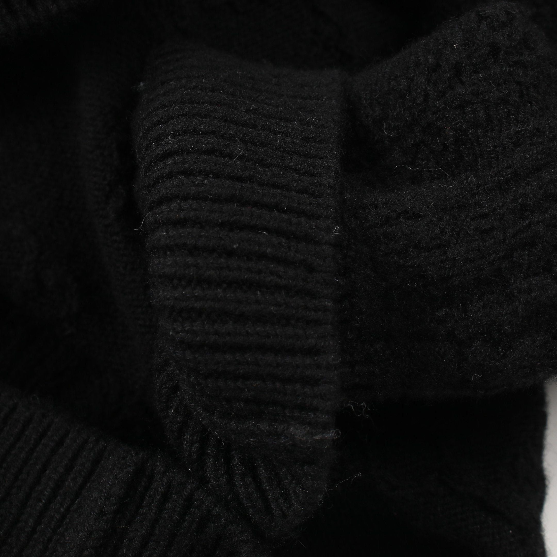 Hermes Hermes Knit Dress V-Neck Wool Cashmere Black Size ONE SIZE - 6 Thumbnail