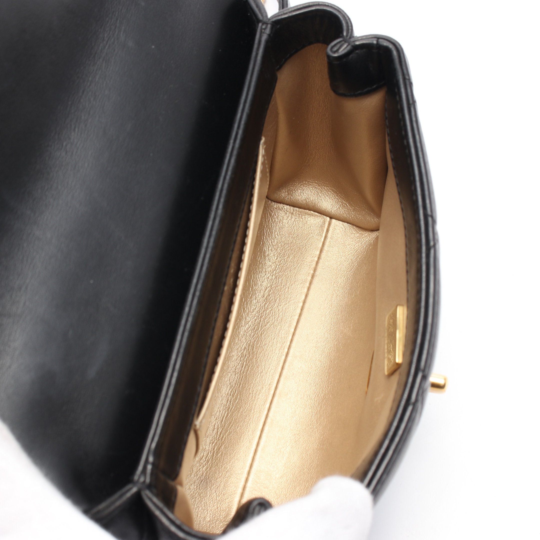 Chanel Chanel Matelasse Chain Shoulder Bag Leather Black Gold Hardware Size ONE SIZE - 3 Thumbnail