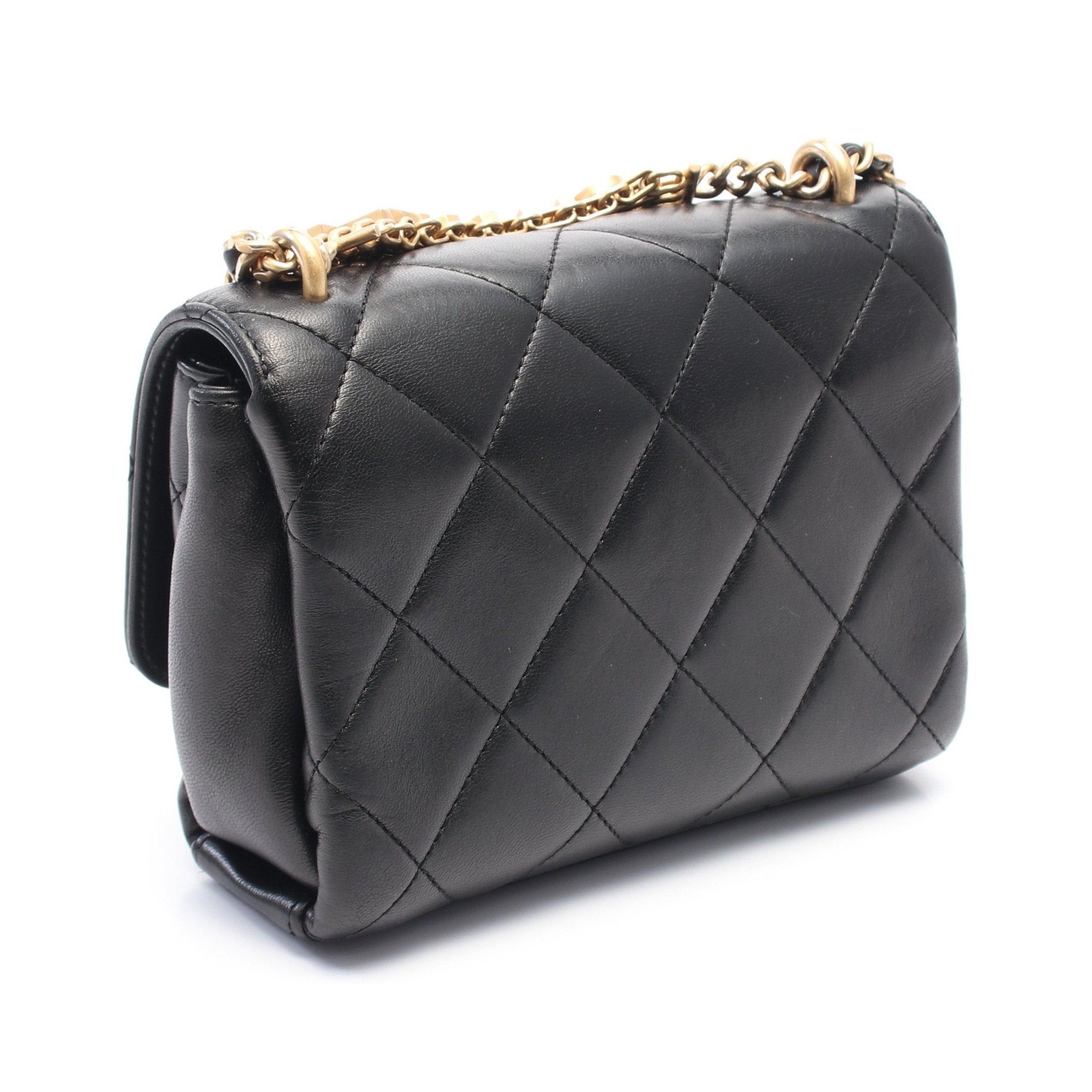Chanel Chanel Matelasse Chain Shoulder Bag Leather Black Gold Hardware Size ONE SIZE - 2 Thumbnail