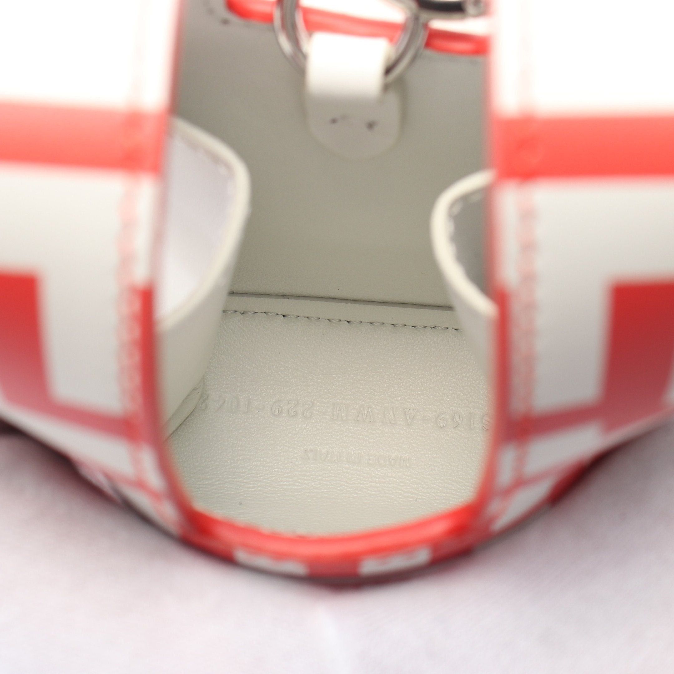 Fendi Fendi Fendi * Marc Jacobs Mini Bustina Bunny Handbag Leather Red Off White Size ONE SIZE - 3 Thumbnail