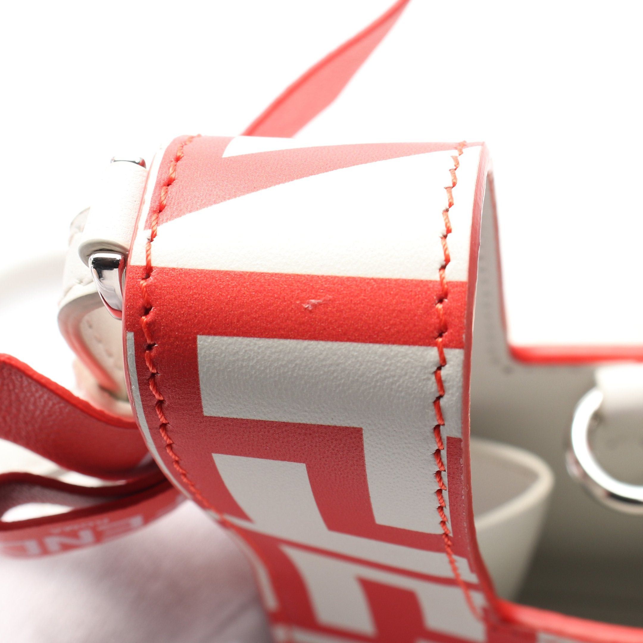 Fendi Fendi Fendi * Marc Jacobs Mini Bustina Bunny Handbag Leather Red Off White Size ONE SIZE - 6 Thumbnail