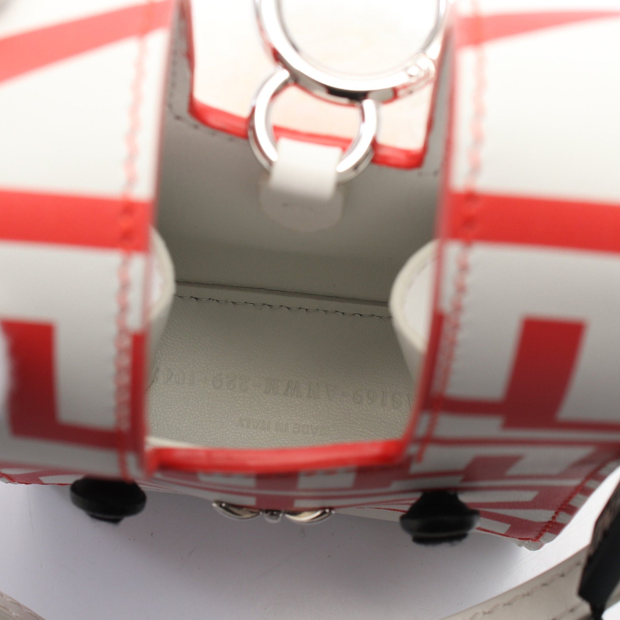 Fendi Fendi Fendi * Marc Jacobs Mini Bustina Bunny Handbag Leather Red Off White Size ONE SIZE - 3 Thumbnail