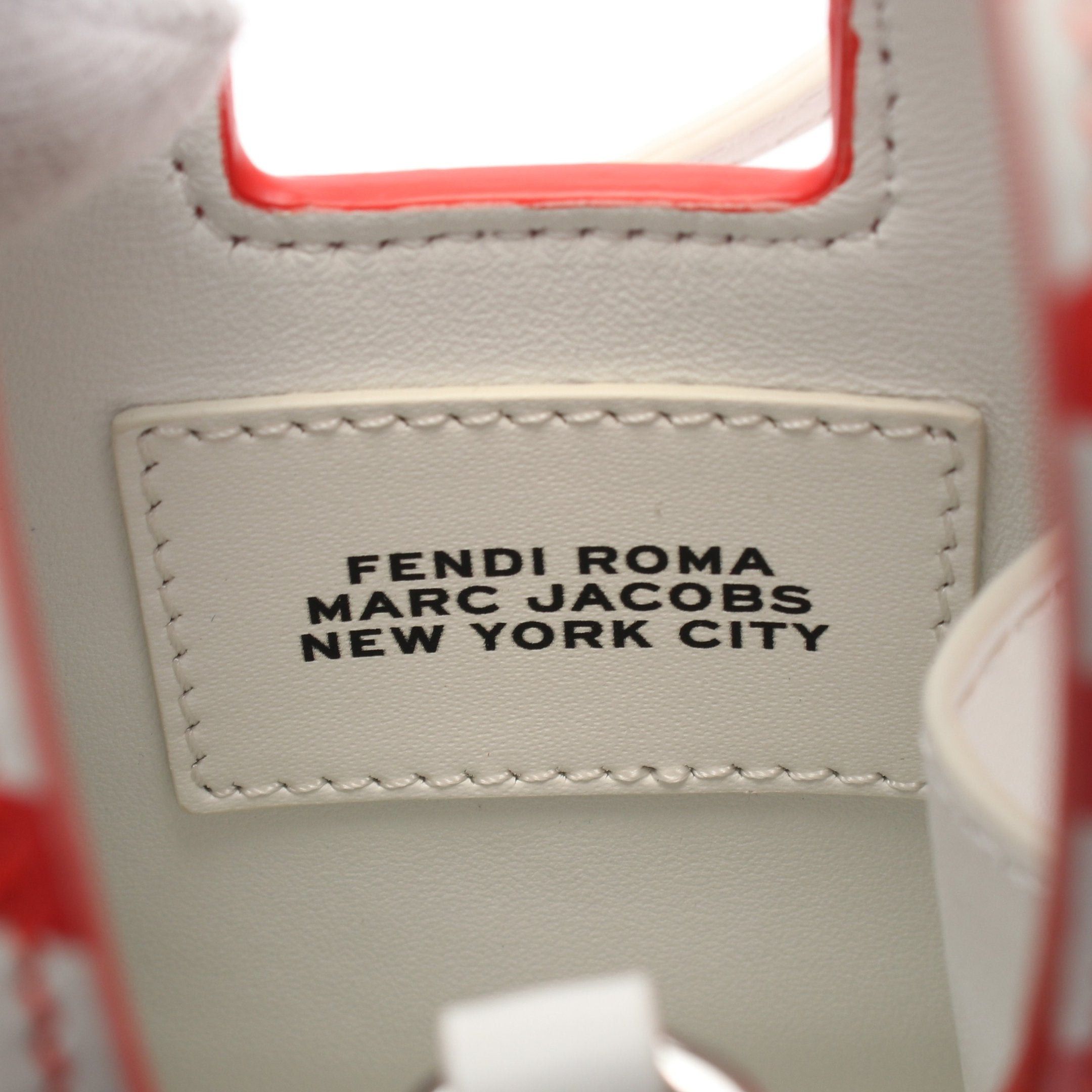 Fendi Fendi Fendi * Marc Jacobs Mini Bustina Bunny Handbag Leather Red Off White Size ONE SIZE - 4 Thumbnail