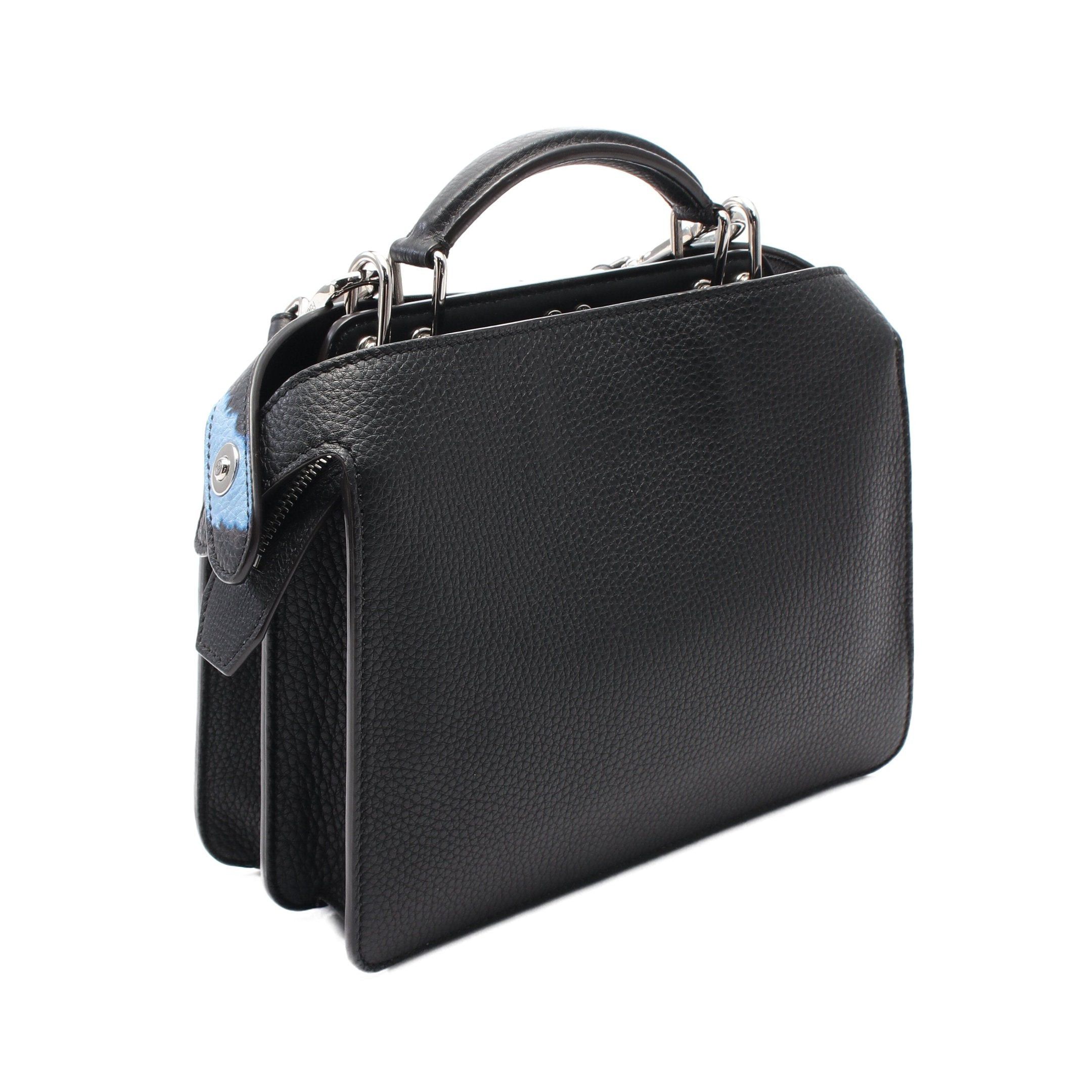 Fendi Fendi Peekaboo Iseeu Isee U X-Cross Handbag Leather Black White Blue Size ONE SIZE - 2 Thumbnail