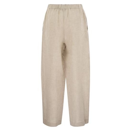 Fabiana Filippi FABIANA FILIPPI Women Straight Pants PAD275F310 BEIGE Size 27" / US 4 / IT 40 - 2 Thumbnail