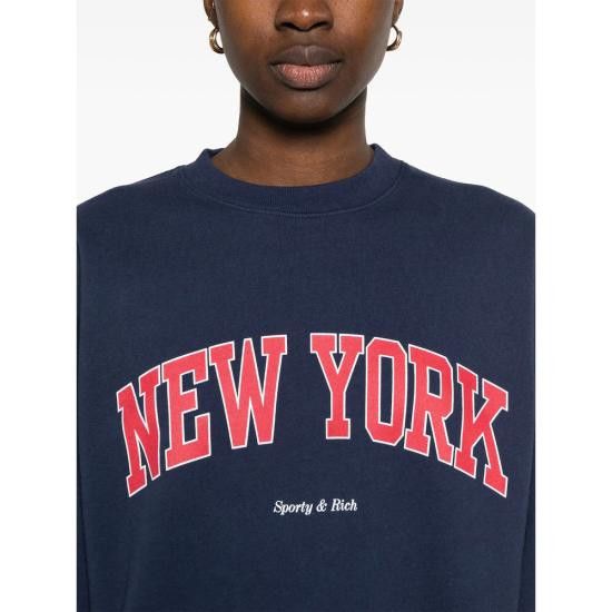 Sporty & Rich SPORTY & RICH Women Tops ST071606304BL DANAV BLUE Size XL / US 12-14 / IT 48-50 - 5 Thumbnail