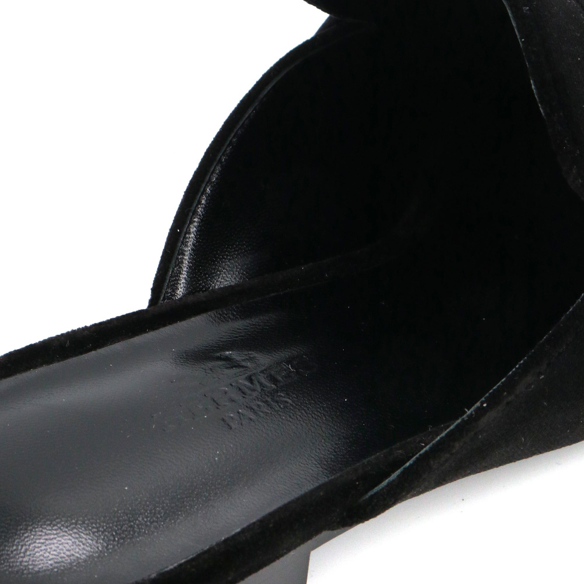Hermes HERMÈS - Trocadéro Hermès mules in black velvet (T36) Size US 5 / IT 35 - 5 Thumbnail