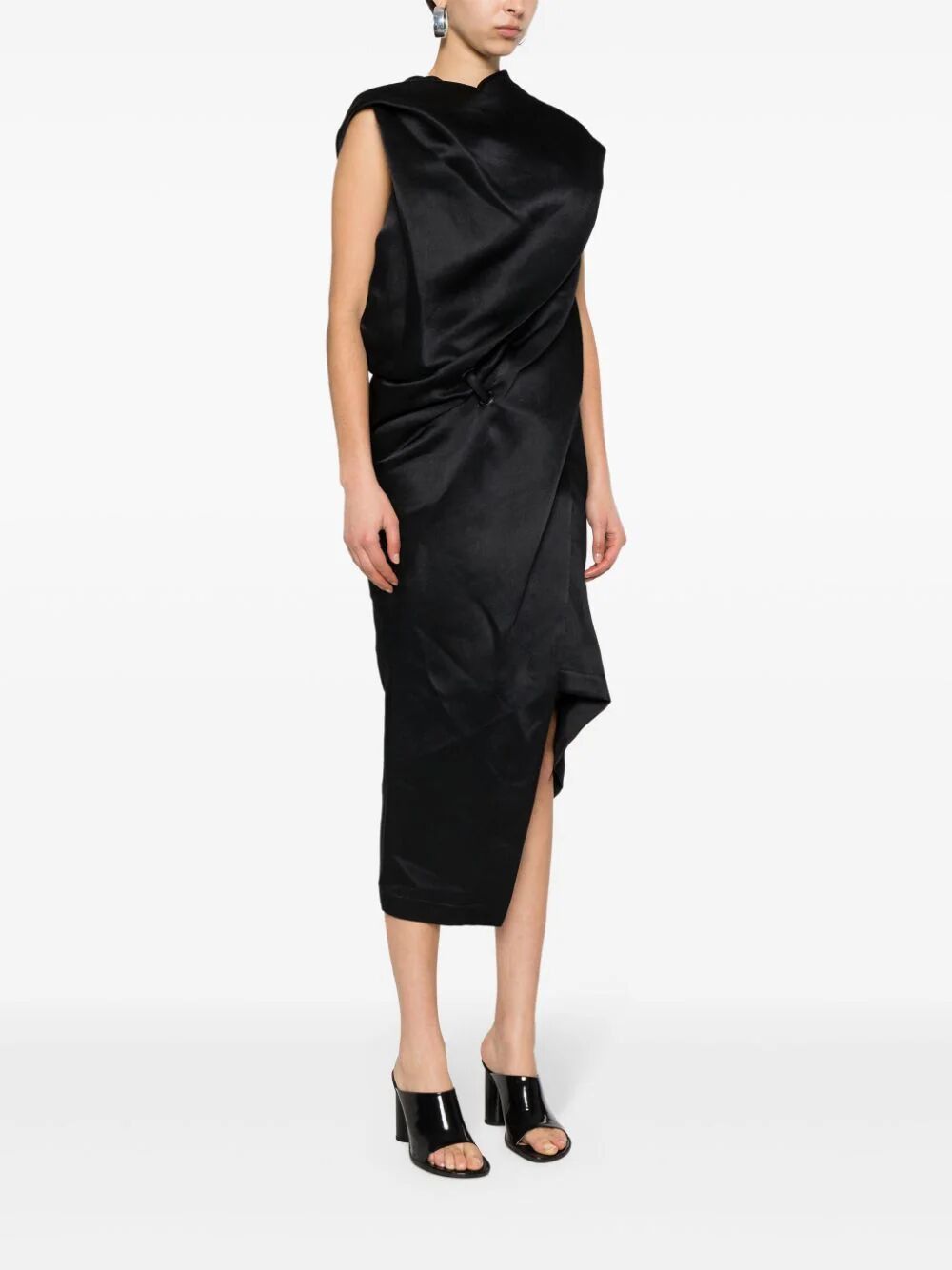 Issey Miyake ENVELOPING MIDI DRESS Size L / US 10 / IT 46 - 6 Thumbnail