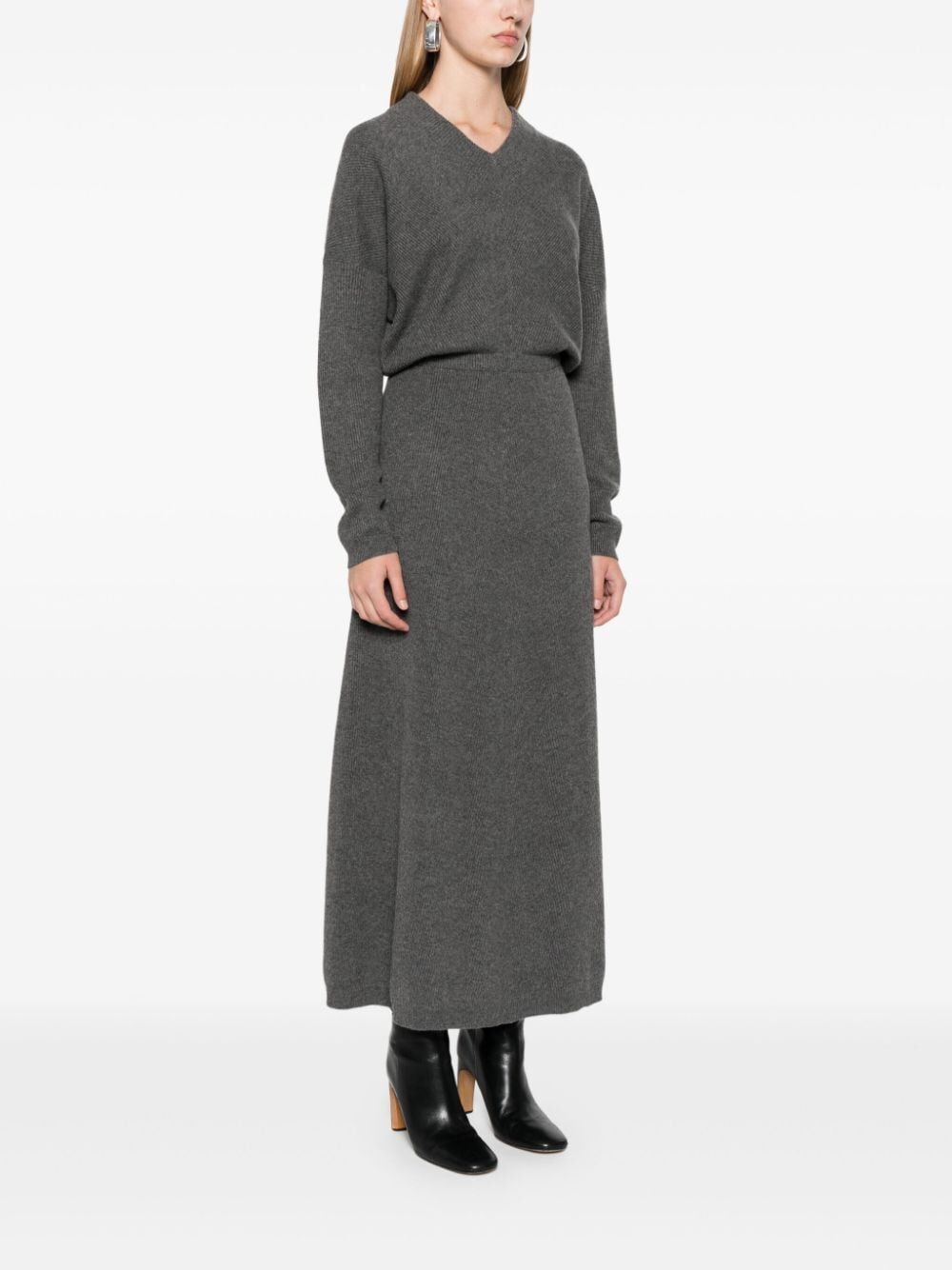 Brunello Cucinelli CASHMERE LONG DRESS Size M / US 6-8 / IT 42-44 - 7 Thumbnail
