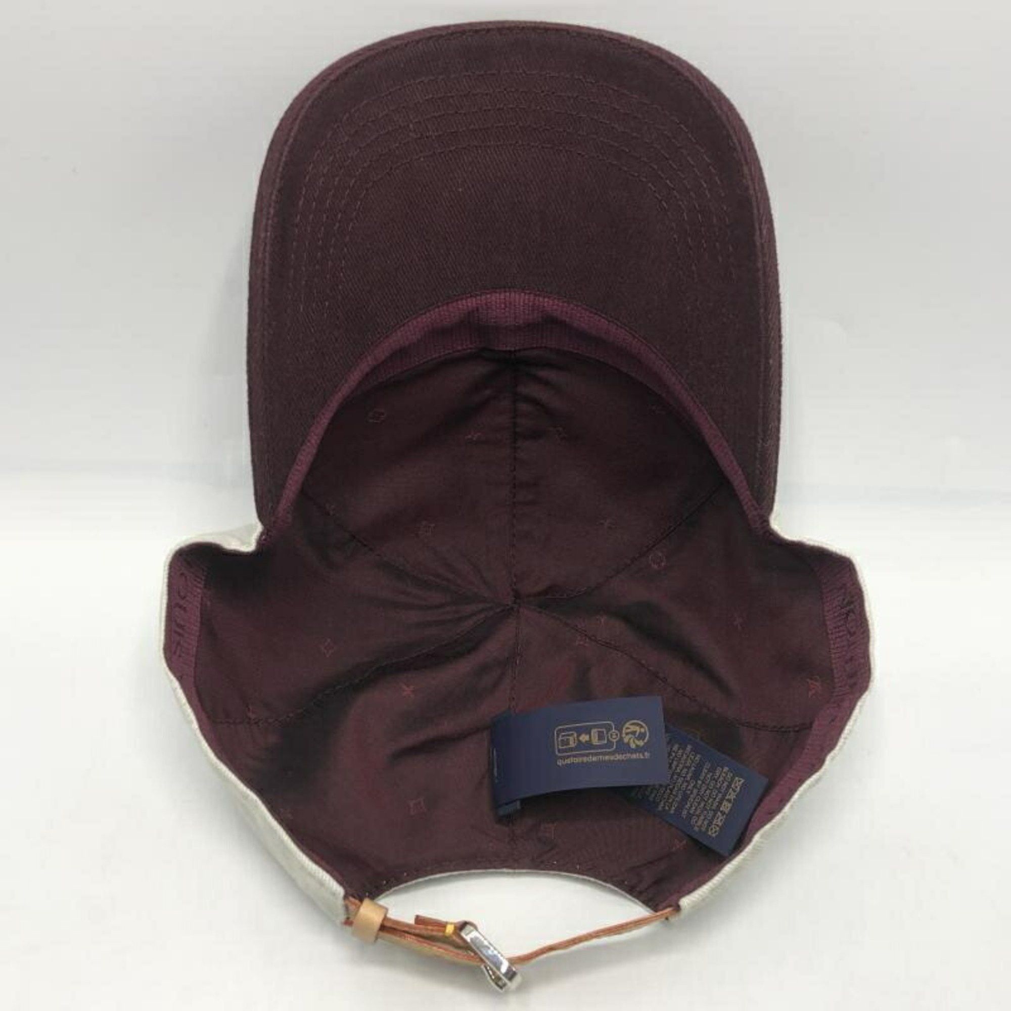 Louis Vuitton LOUIS VUITTON Cap League M7176L White Bordeaux Louis Vuitton Size ONE SIZE - 3 Thumbnail
