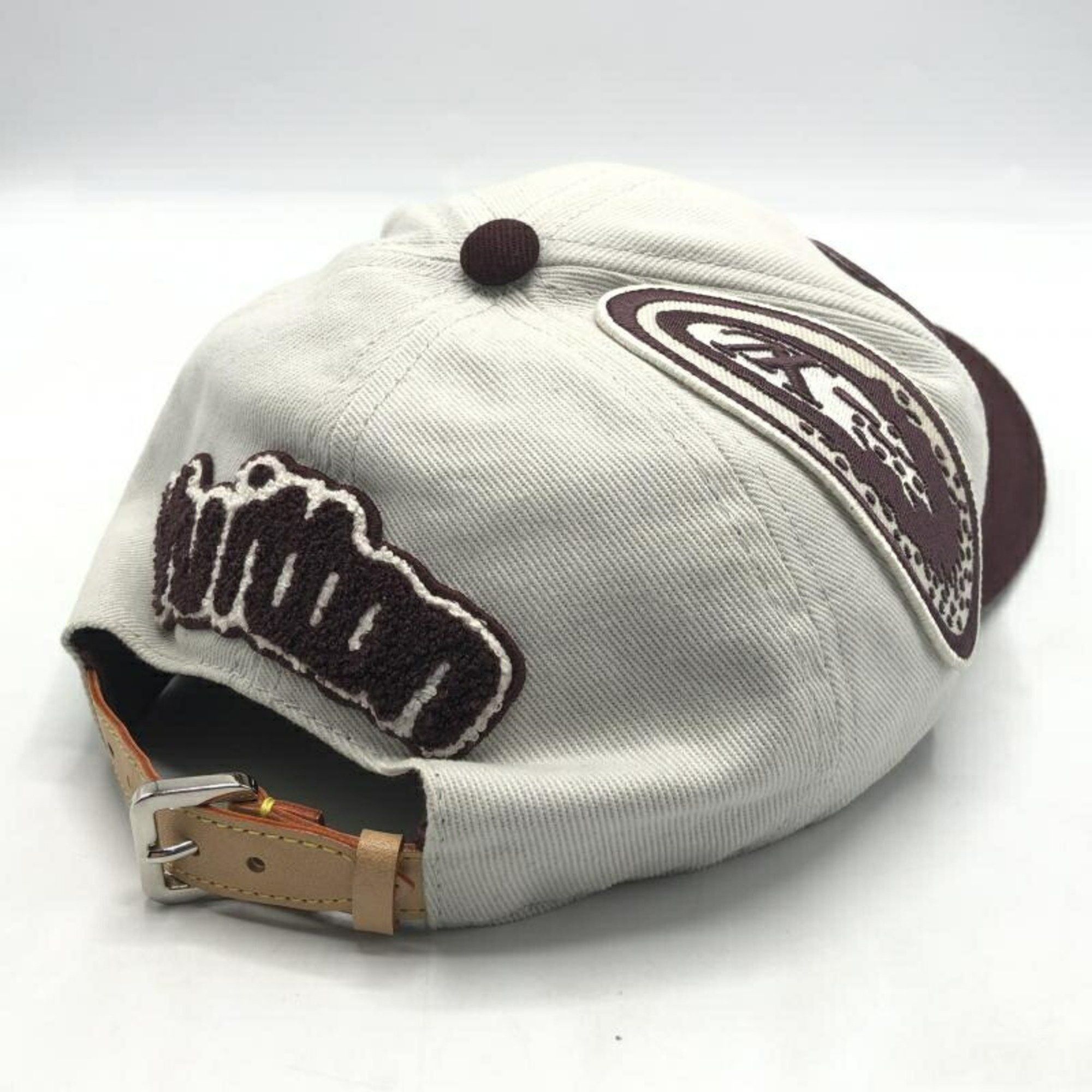 Louis Vuitton LOUIS VUITTON Cap League M7176L White Bordeaux Louis Vuitton Size ONE SIZE - 2 Thumbnail
