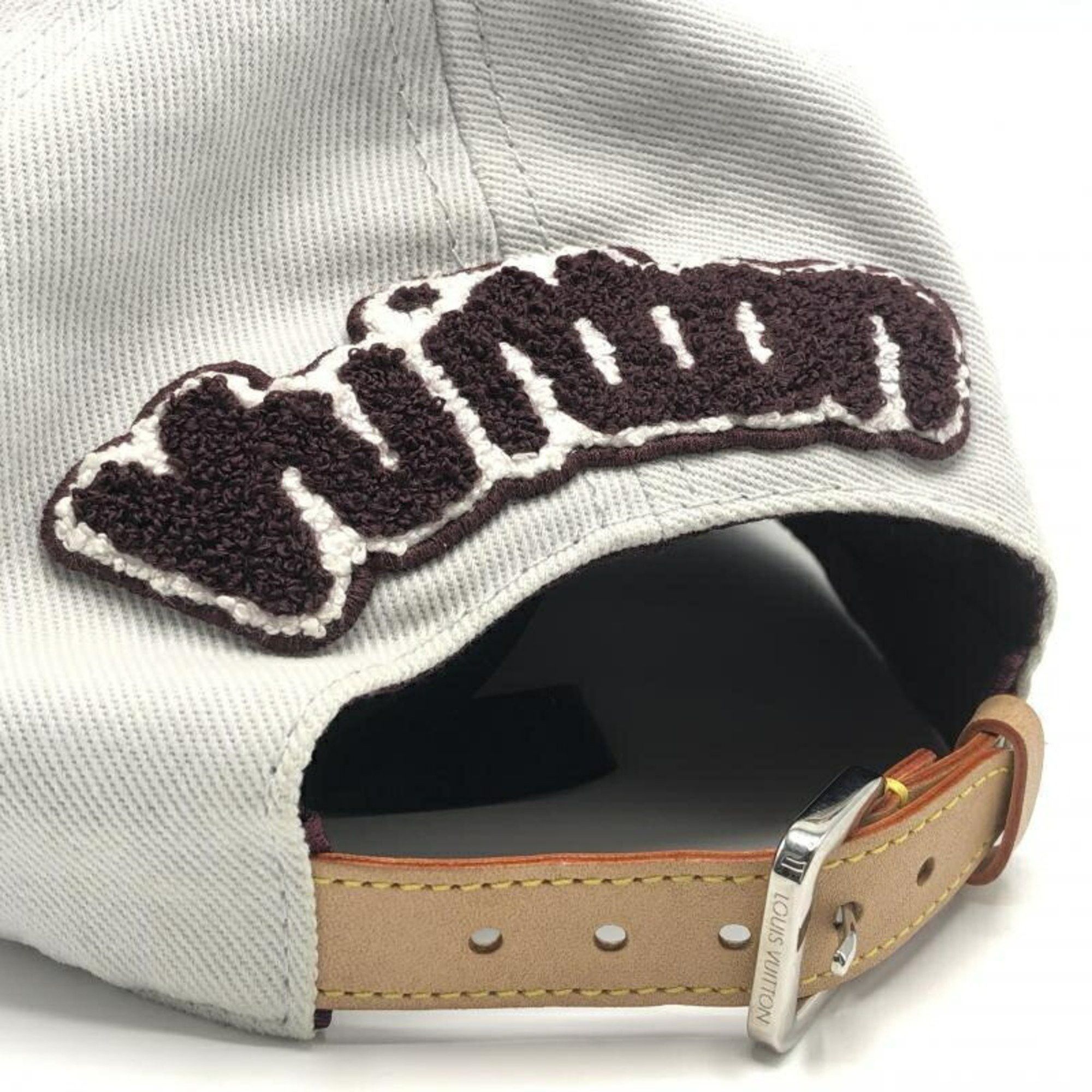 Louis Vuitton LOUIS VUITTON Cap League M7176L White Bordeaux Louis Vuitton Size ONE SIZE - 6 Thumbnail