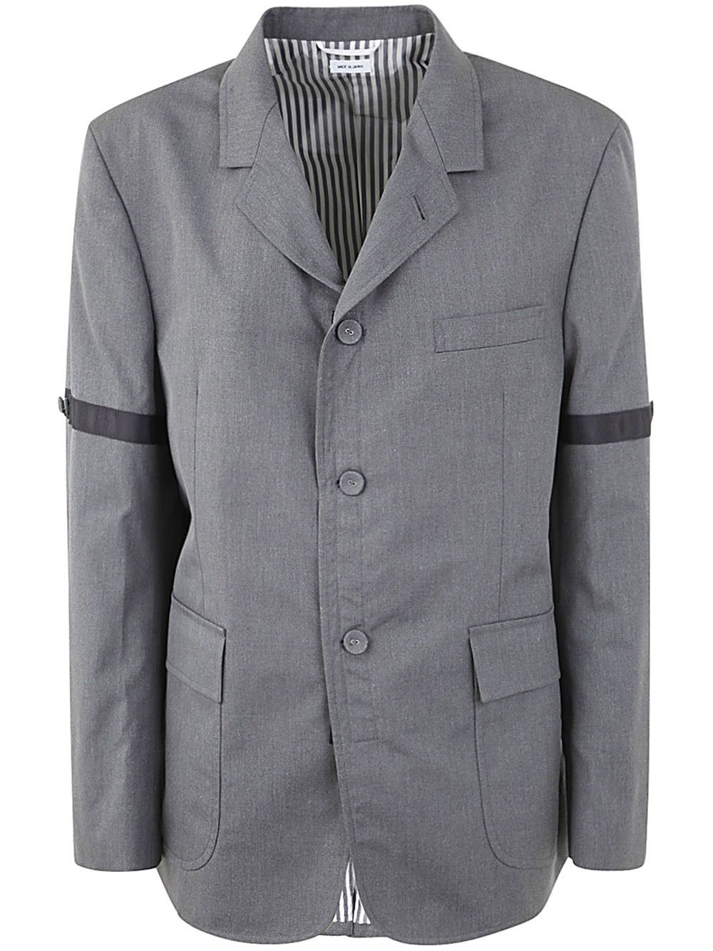 Thom Browne UNSTRUCTURED STRAIGHT FIT SB S/C WITH GG ARMBAND IN TYPEWRITER CLOTH Size US L / EU 52-54 / 3 - 3 Thumbnail