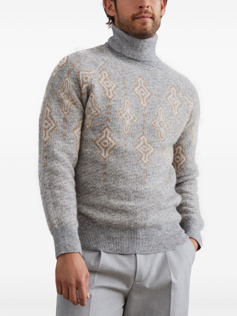 Brunello Cucinelli TURTLENECK SWEATER Size US XL / EU 56 / 4 - 5 Thumbnail