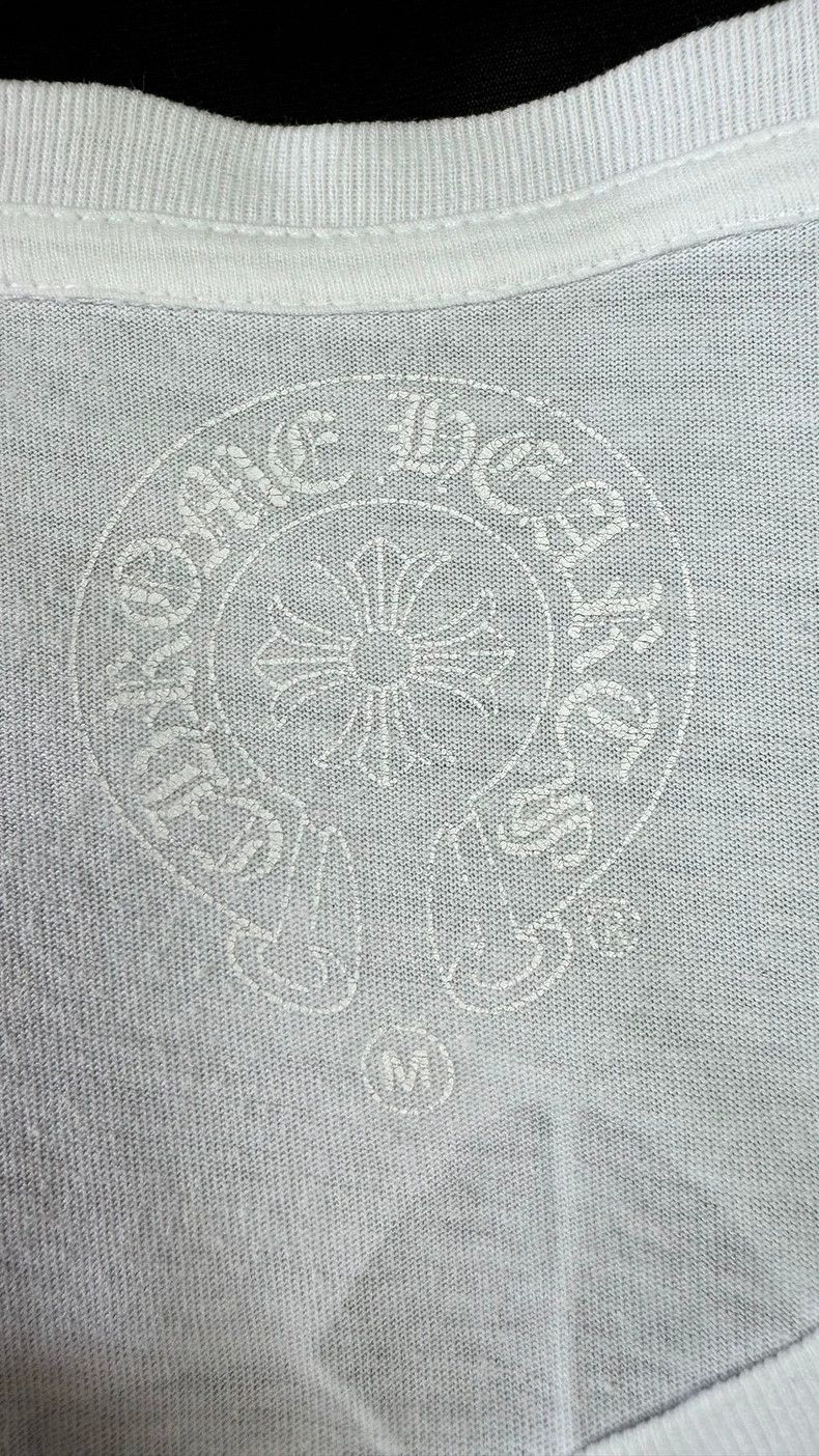 Chrome Hearts Chrome Hearts White V-Neck Short Sleeve Tee Size US M / EU 48-50 / 2 - 4 Thumbnail