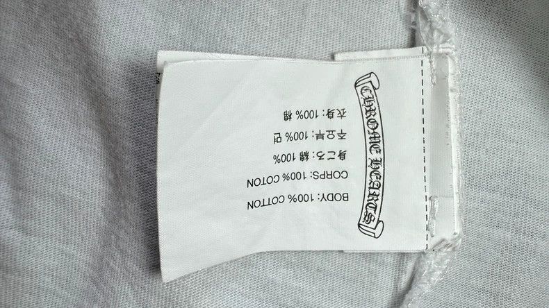 Chrome Hearts Chrome Hearts White V-Neck Short Sleeve Tee Size US M / EU 48-50 / 2 - 5 Thumbnail