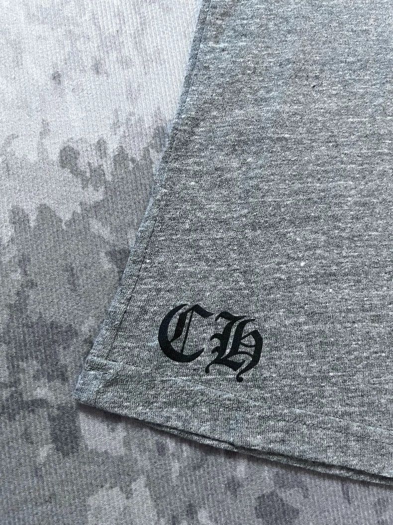 Chrome Hearts Gray V-Neck Short Sleeve T-Shirt