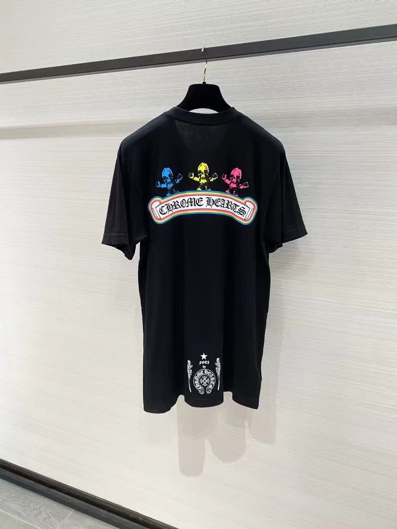 Chrome Hearts Colorful Skull Tee for Men and Women Size US M / EU 48-50 / 2 - 2 Thumbnail