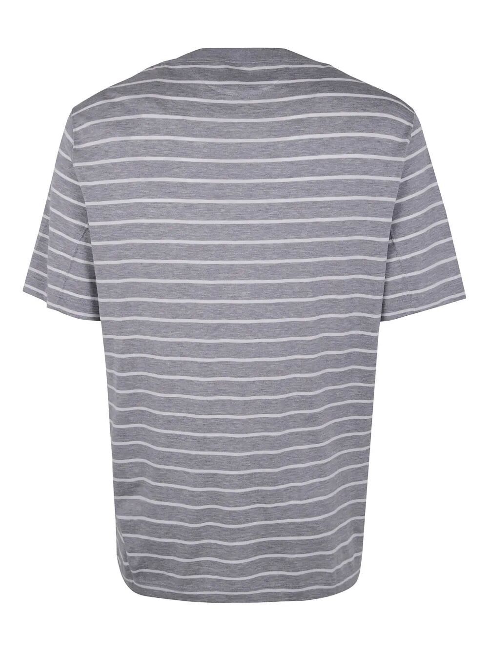 Brunello Cucinelli CLASSIC STRIPES TEE SHIRT Size US XL / EU 56 / 4 - 5 Thumbnail