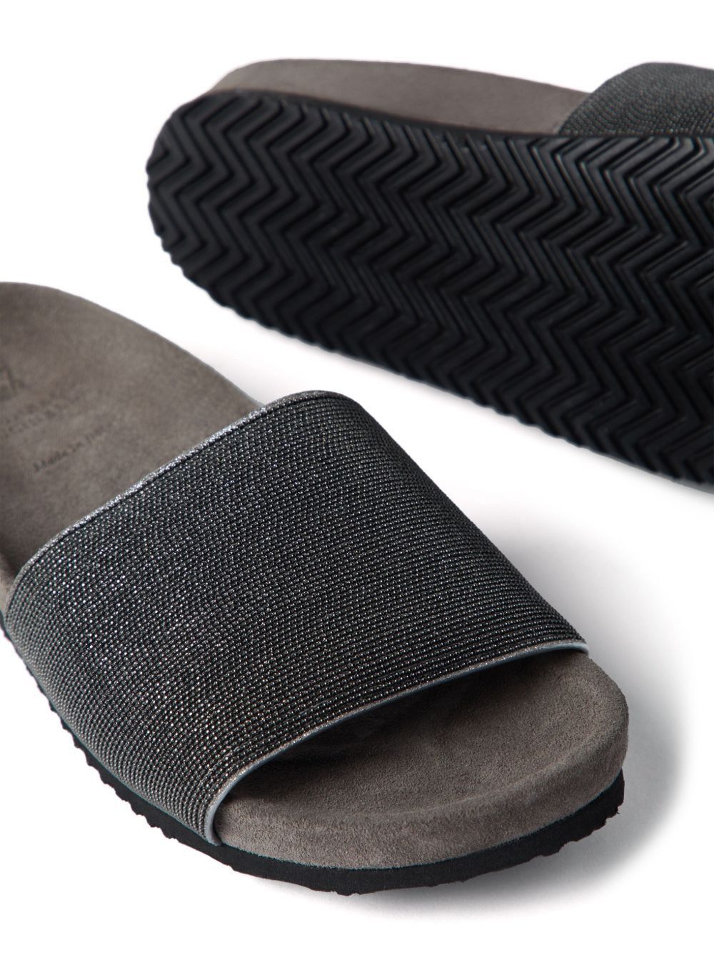 Brunello Cucinelli CLASSIC ONE BELT SLIPPERS Size US 10 / IT 40 - 4 Thumbnail