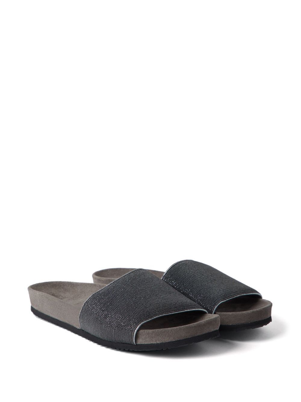 Brunello Cucinelli CLASSIC ONE BELT SLIPPERS Size US 10 / IT 40 - 5 Thumbnail