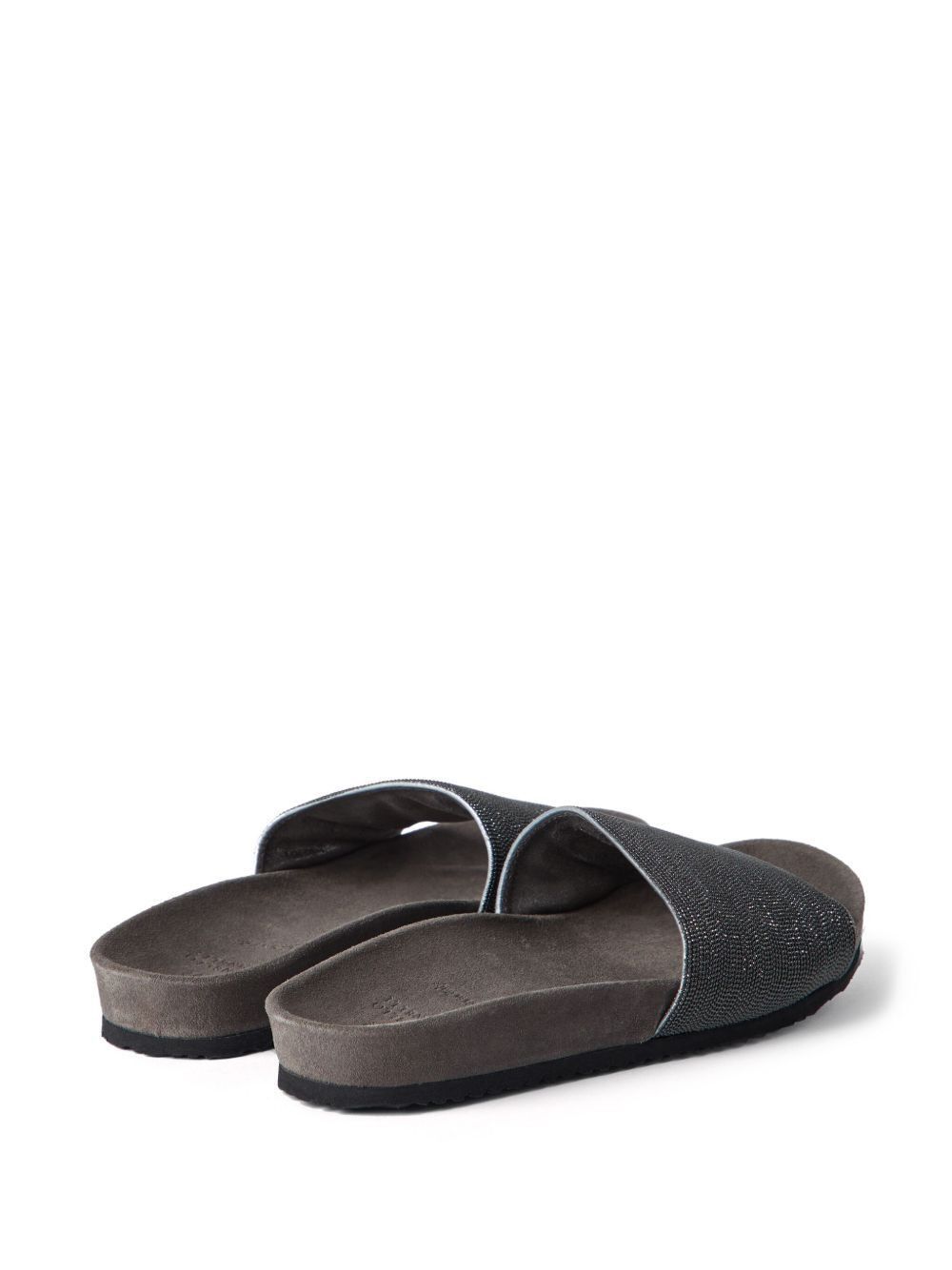 Brunello Cucinelli CLASSIC ONE BELT SLIPPERS Size US 10 / IT 40 - 3 Thumbnail
