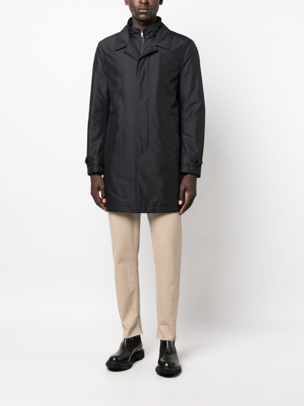Fay EASY MORNING DOUBLE BREASTED COAT Size US XXL / EU 58 / 5 - 2 Thumbnail