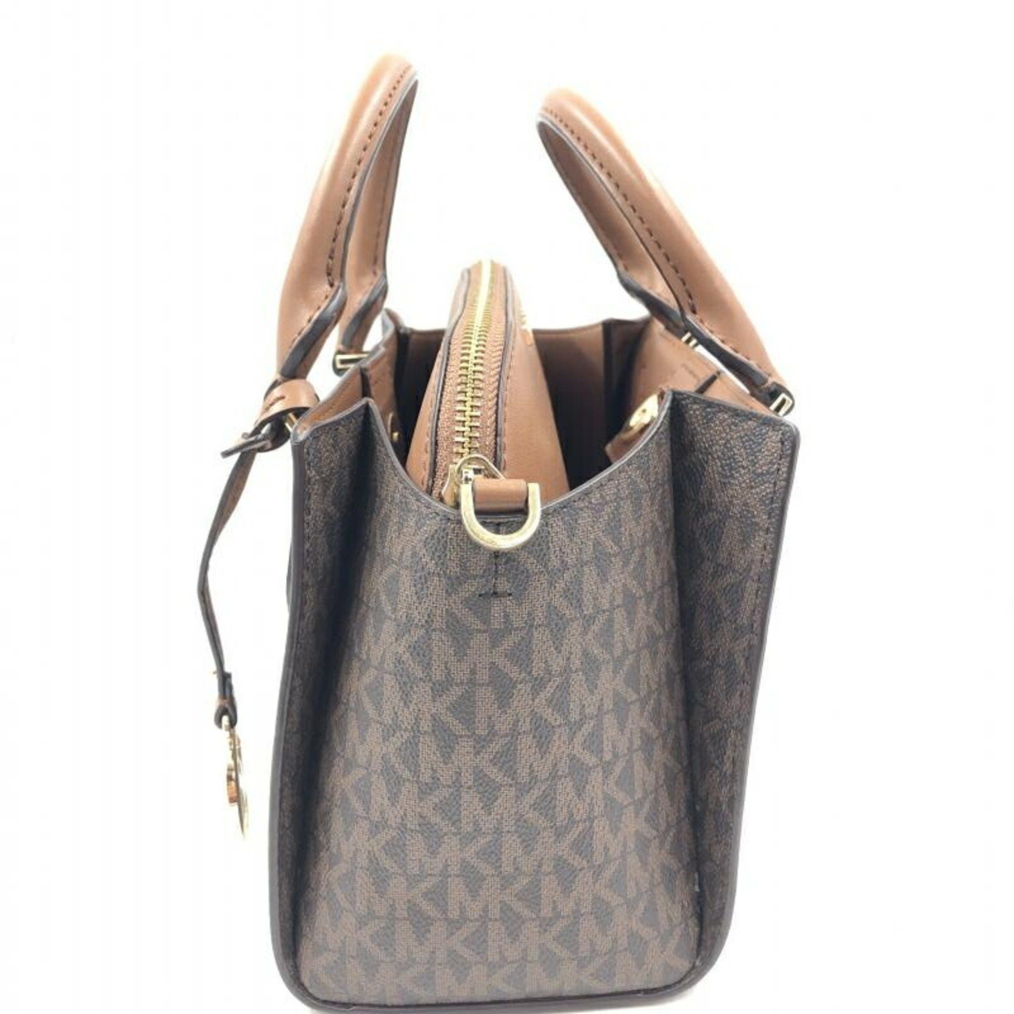 Michael Kors MICHAEL KORS Satchel Dahlia Bag Brown 35S1GDIC1B Size ONE SIZE - 2 Thumbnail