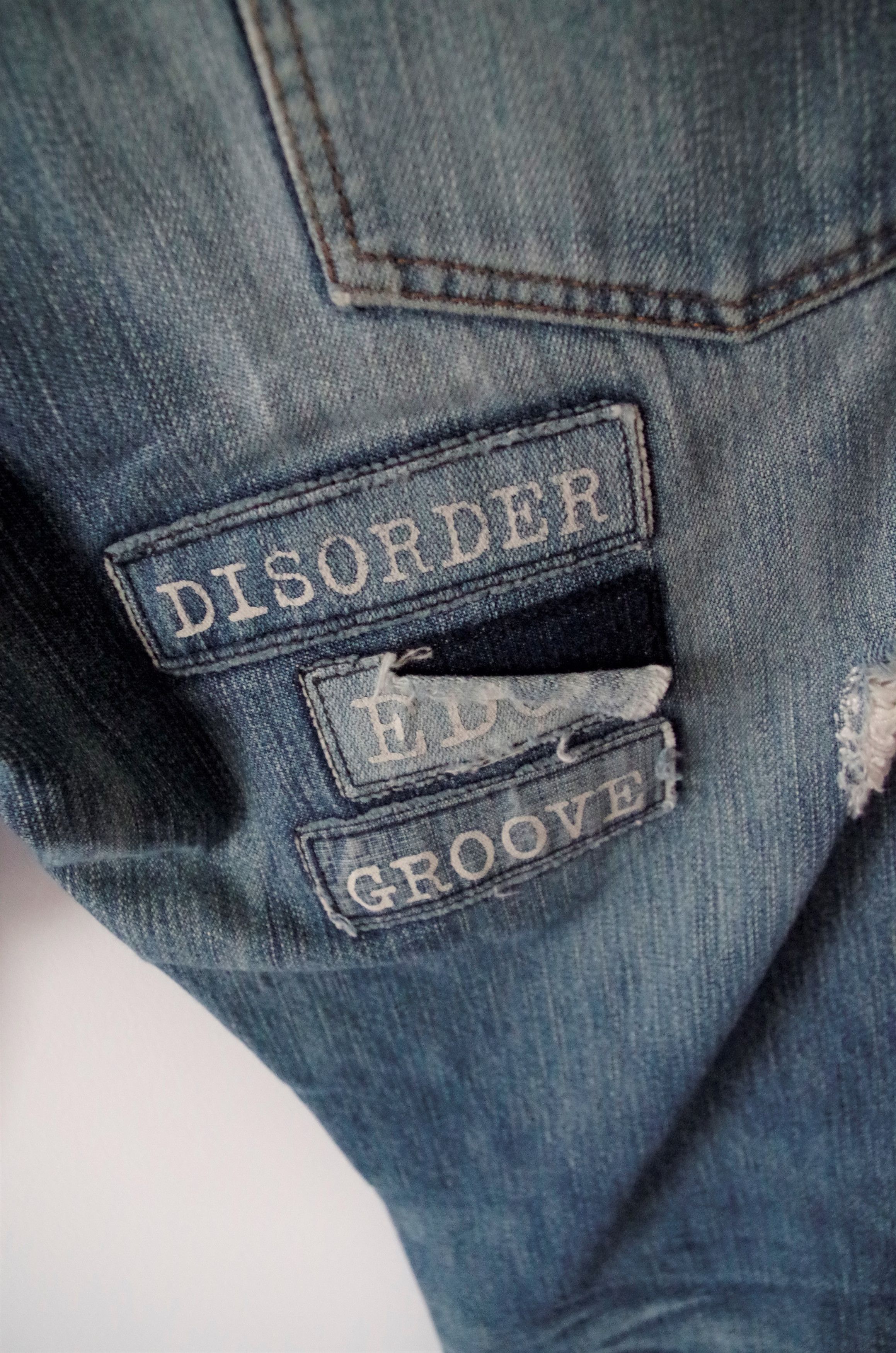 Number (N)ine SS02 The Modern Age Patch Jeans | Grailed