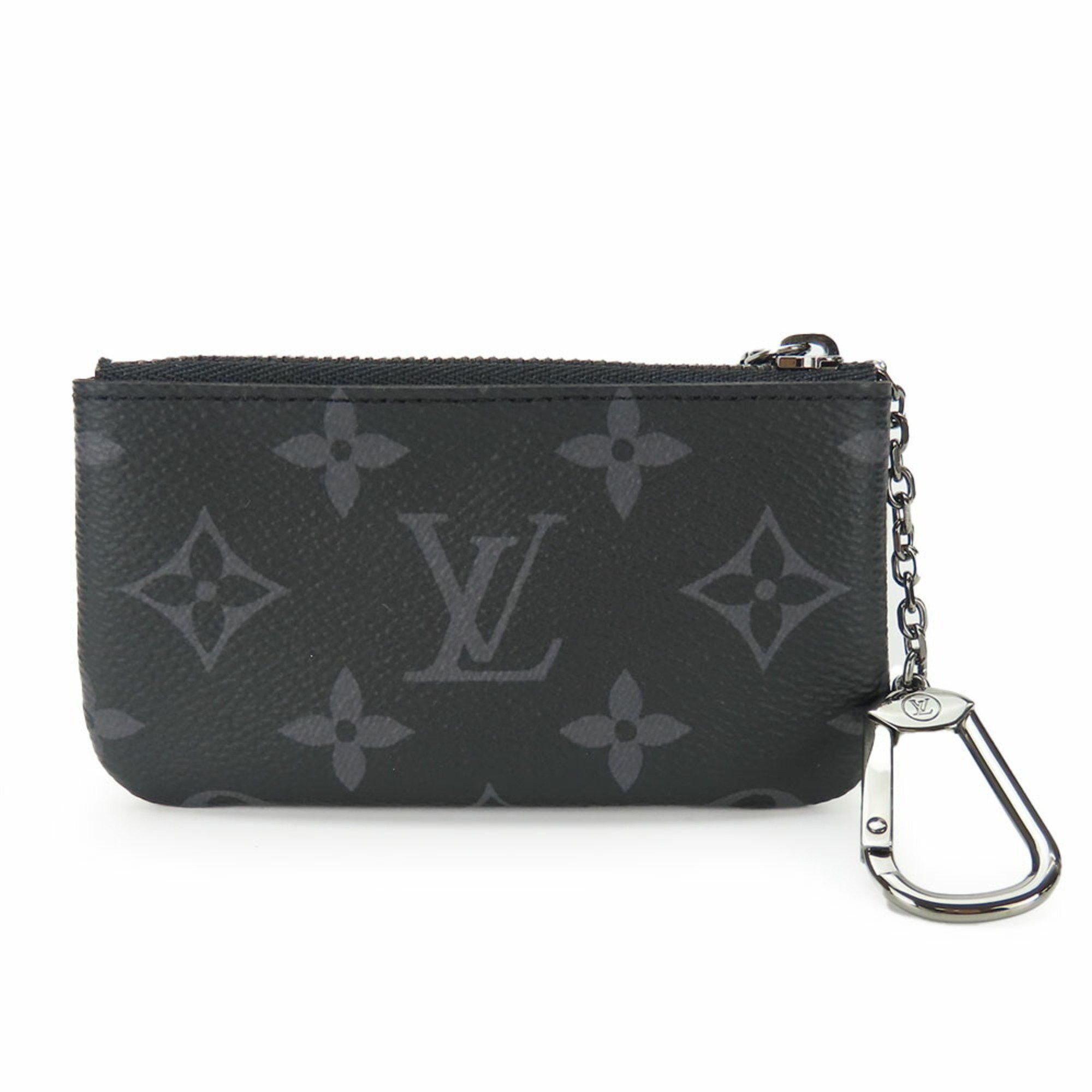 Louis Vuitton Louis Vuitton Wallet/Coin Case Pochette Cle M80905 Monogram Eclipse Gray Black Key Accessories Men's LOUIS VUITTON Size ONE SIZE - 2 Thumbnail