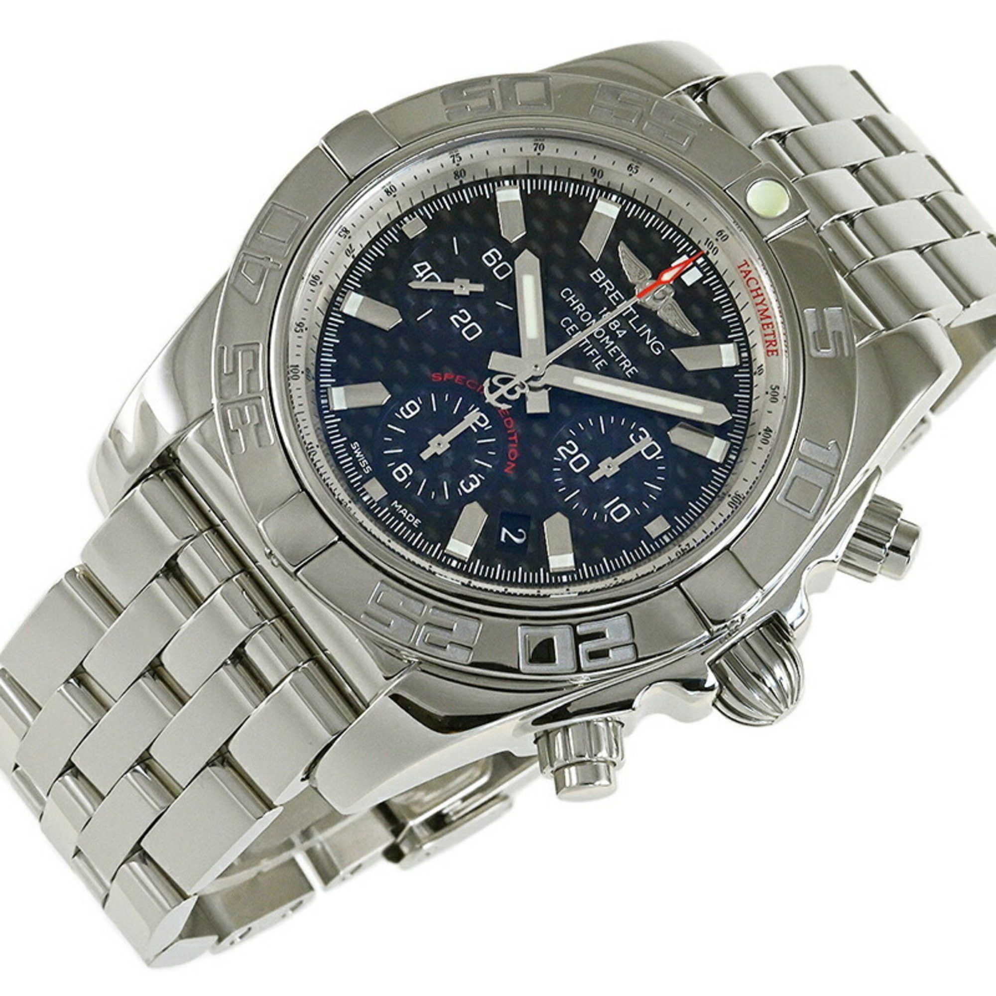 Breitling BREITLING Chronomat 44 Watch Carbon Dial Japan Limited AB011012 BE69 (AB0110) v1745 Size ONE SIZE - 5 Thumbnail
