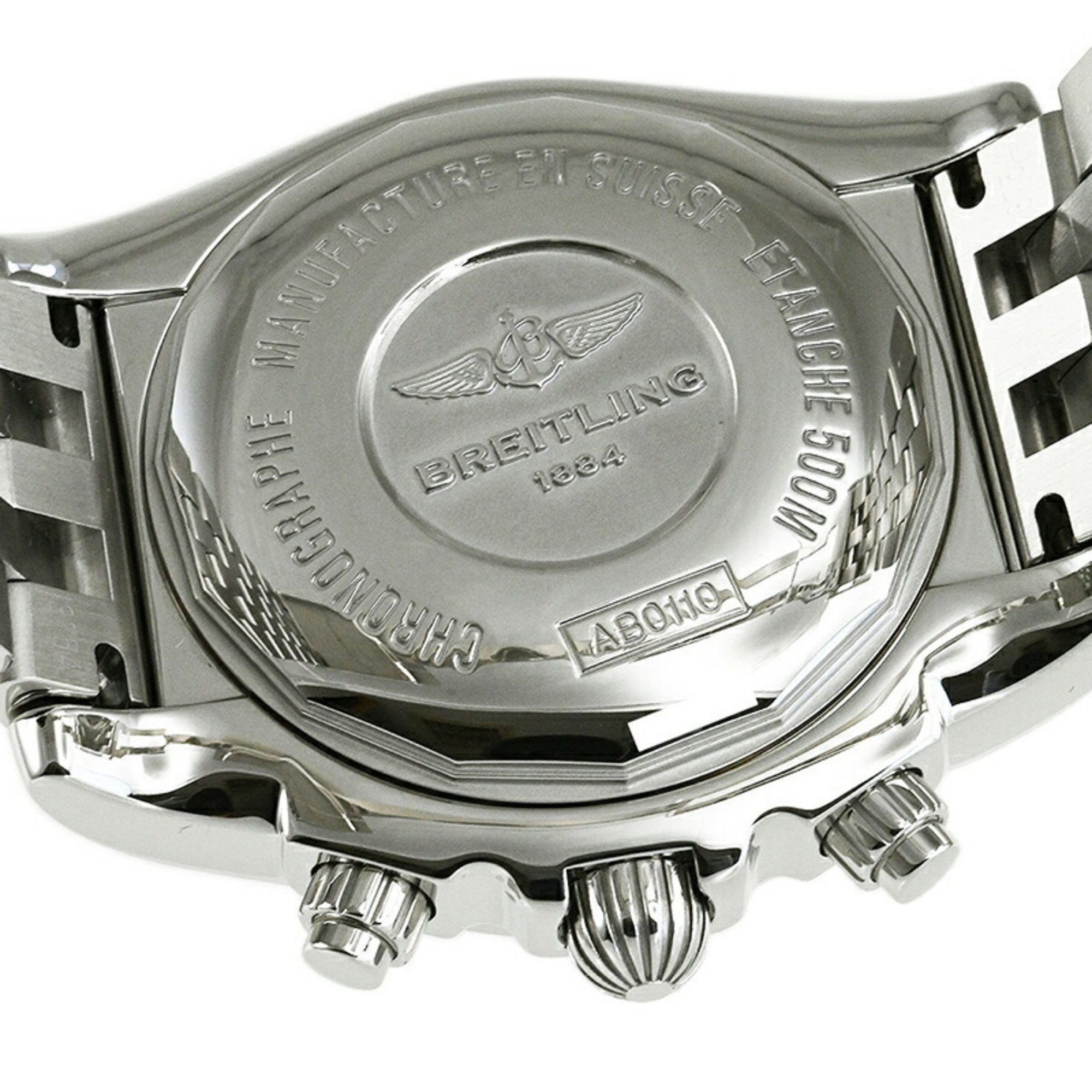 Breitling BREITLING Chronomat 44 Watch Carbon Dial Japan Limited AB011012 BE69 (AB0110) v1745 Size ONE SIZE - 6 Thumbnail