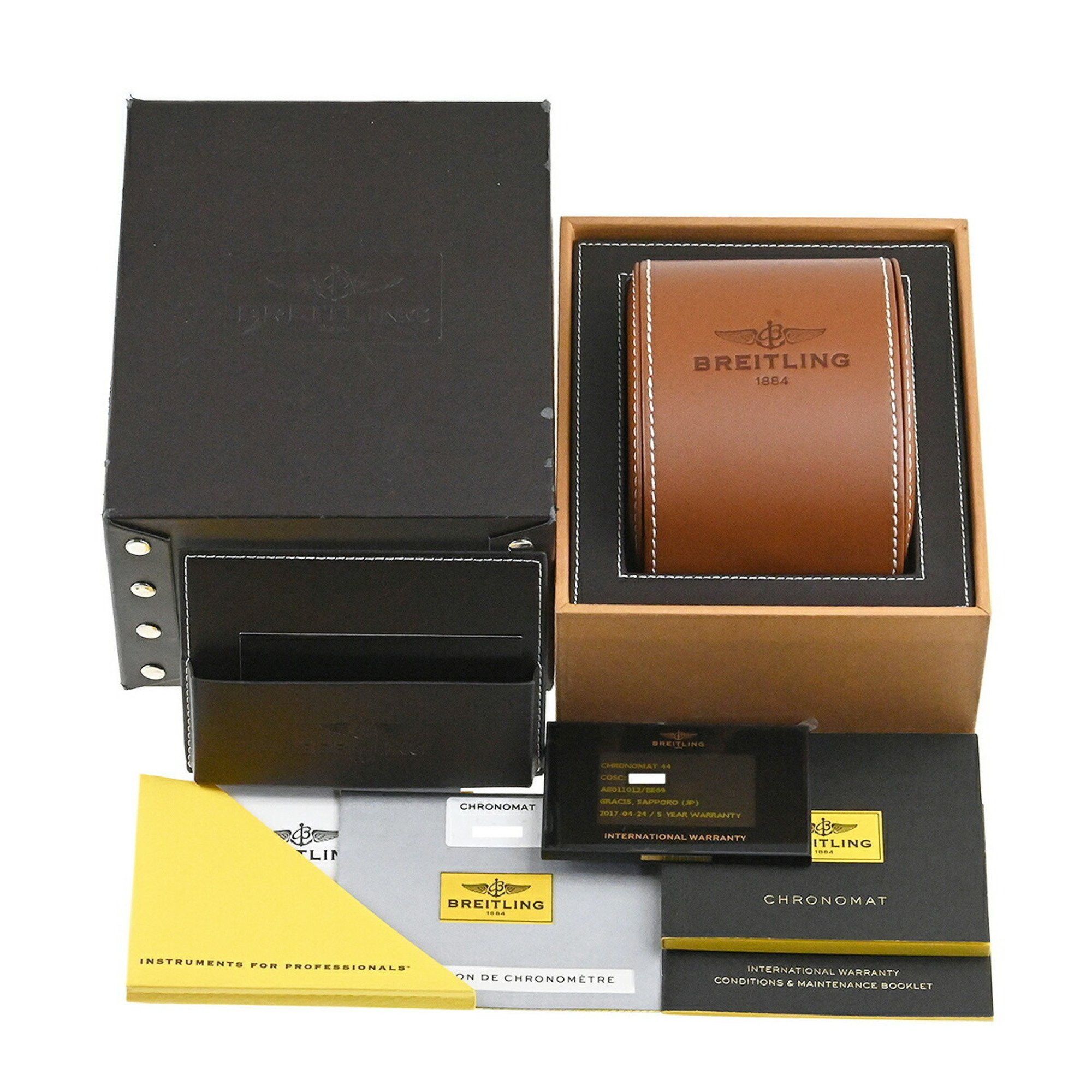 Breitling BREITLING Chronomat 44 Watch Carbon Dial Japan Limited AB011012 BE69 (AB0110) v1745 Size ONE SIZE - 9 Thumbnail